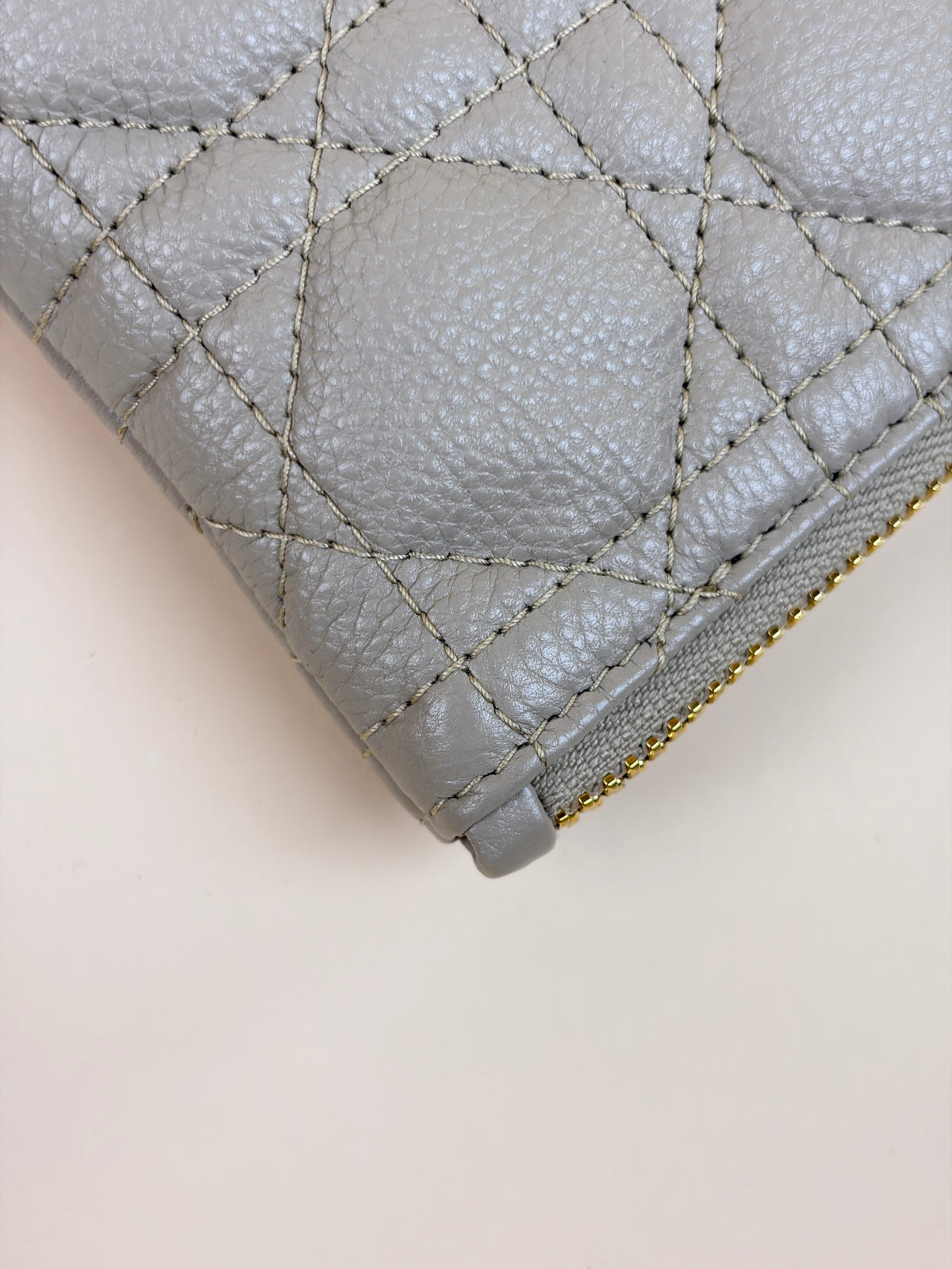 Dior caro daily large pouch Pouder beige