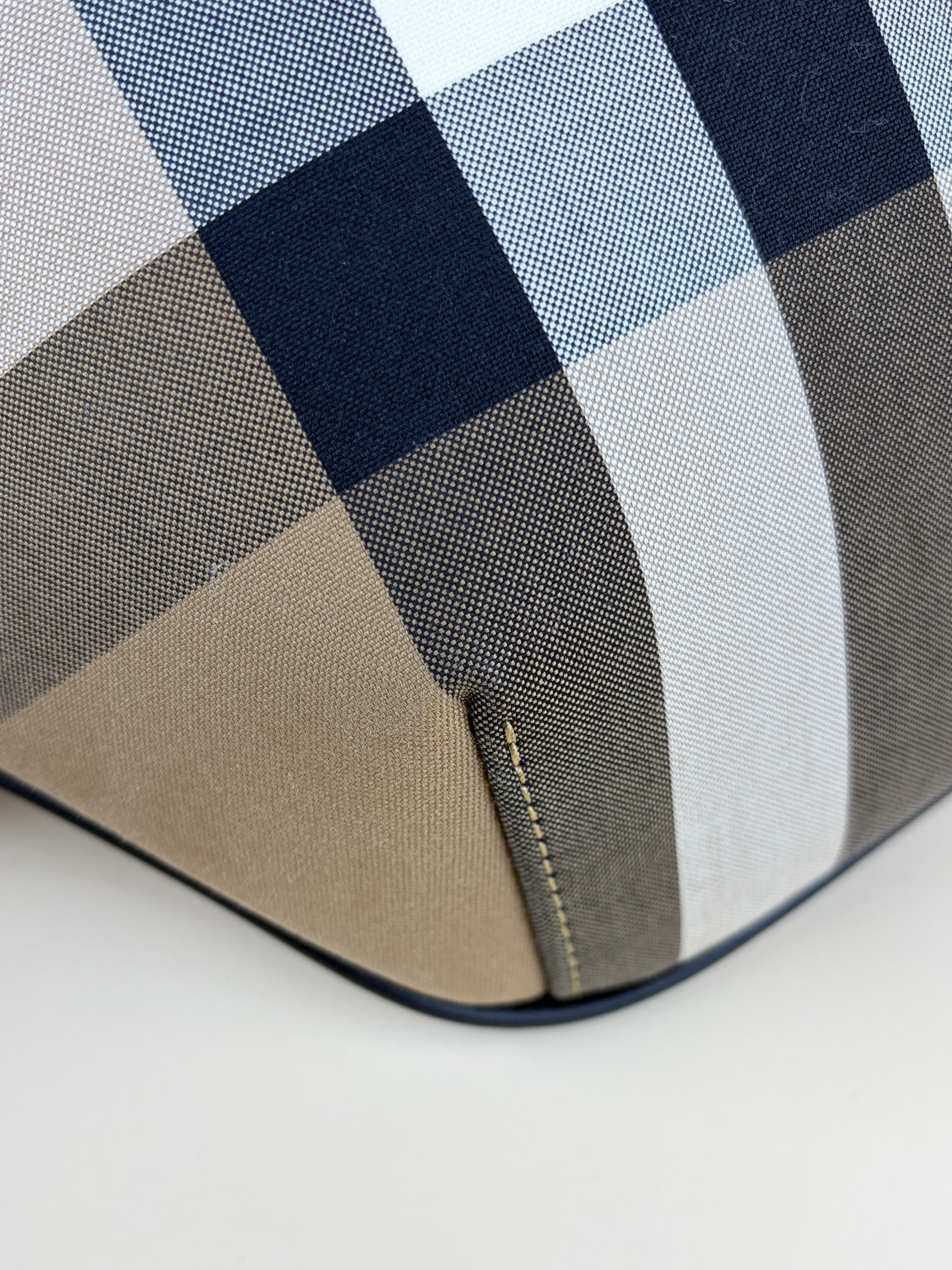Burberry Taupe Brown IP Check Sonny Bum Bag