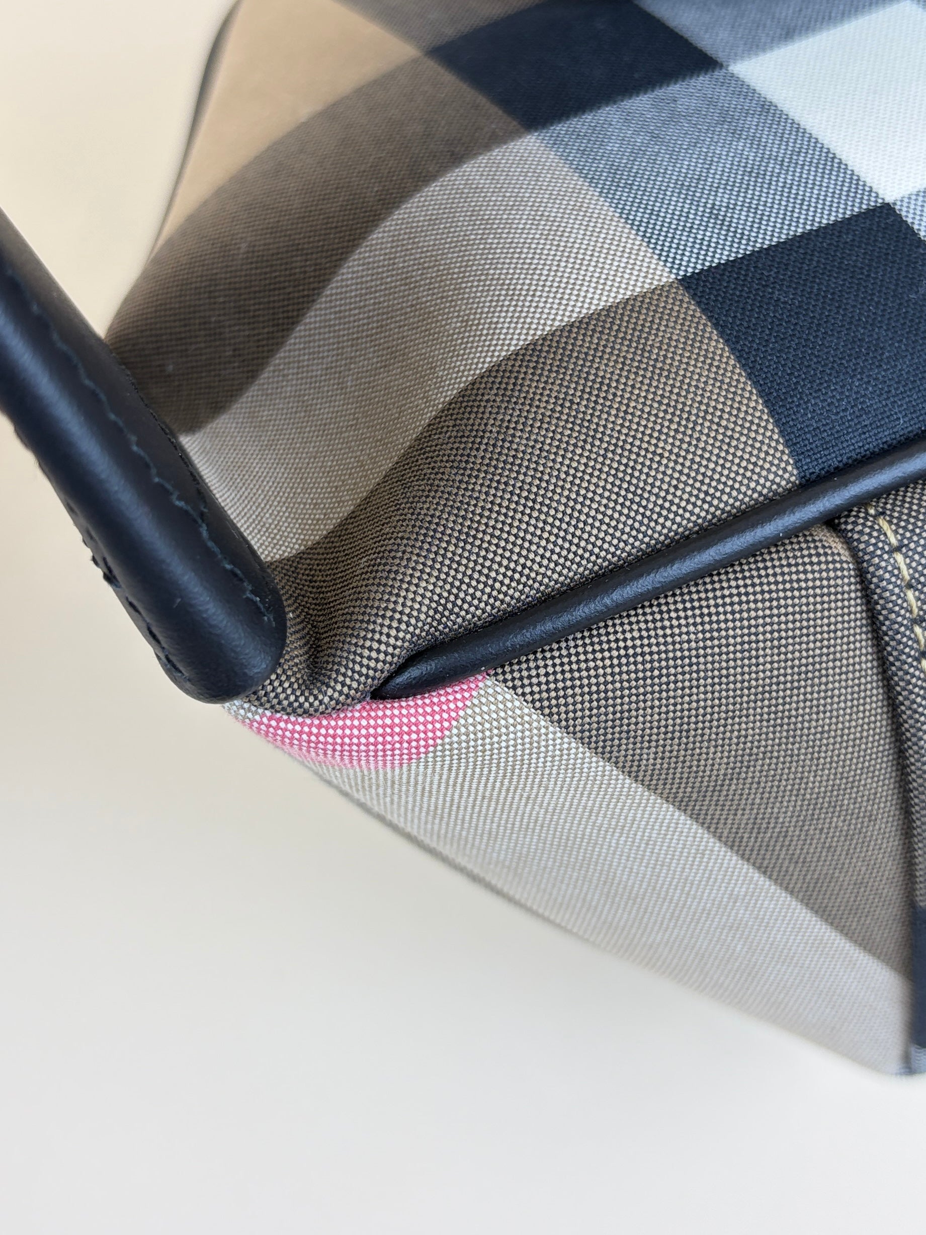 Burberry Taupe Brown IP Check Sonny Bum Bag