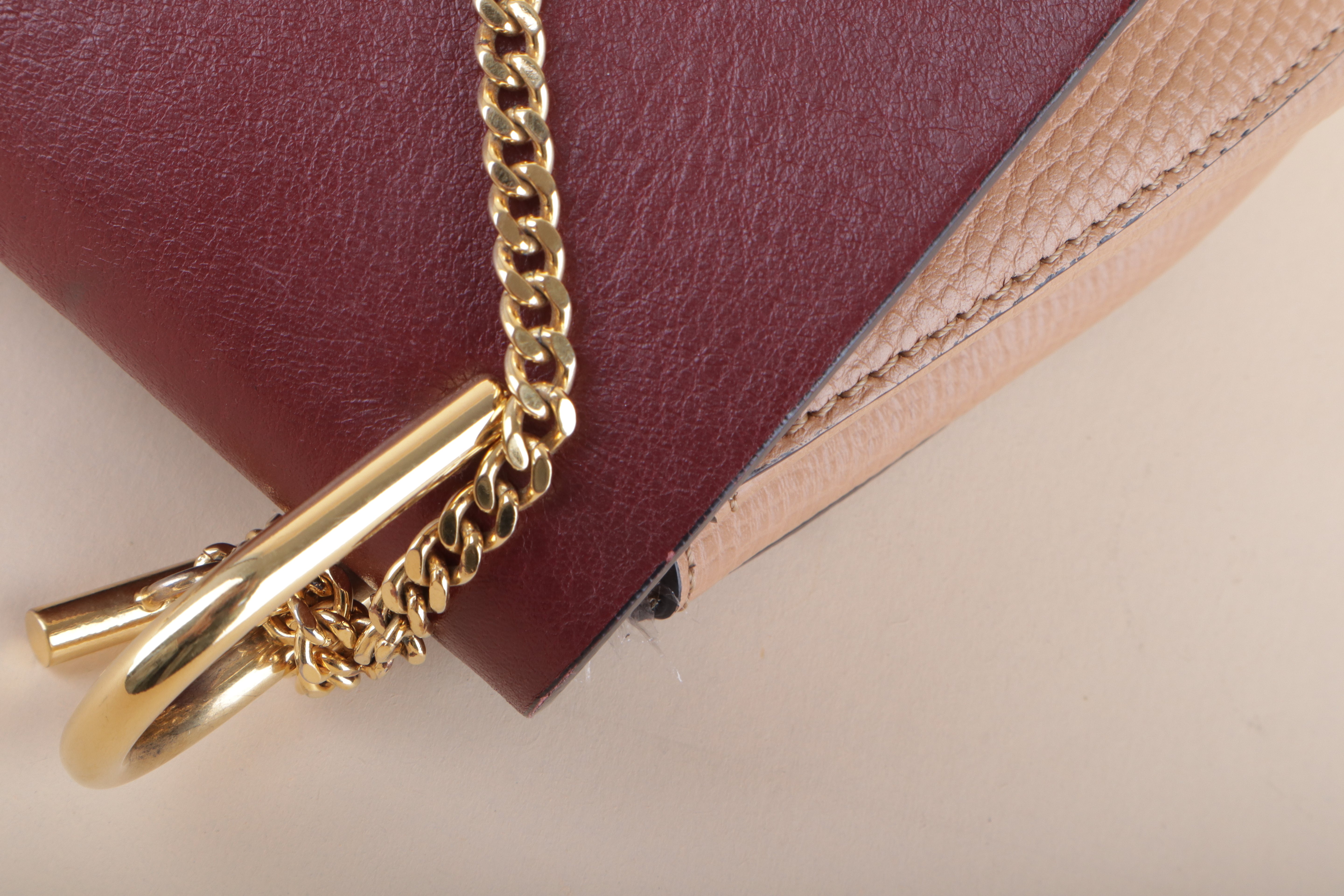 Chloe Bicolor Small Drew Crossbody Bag