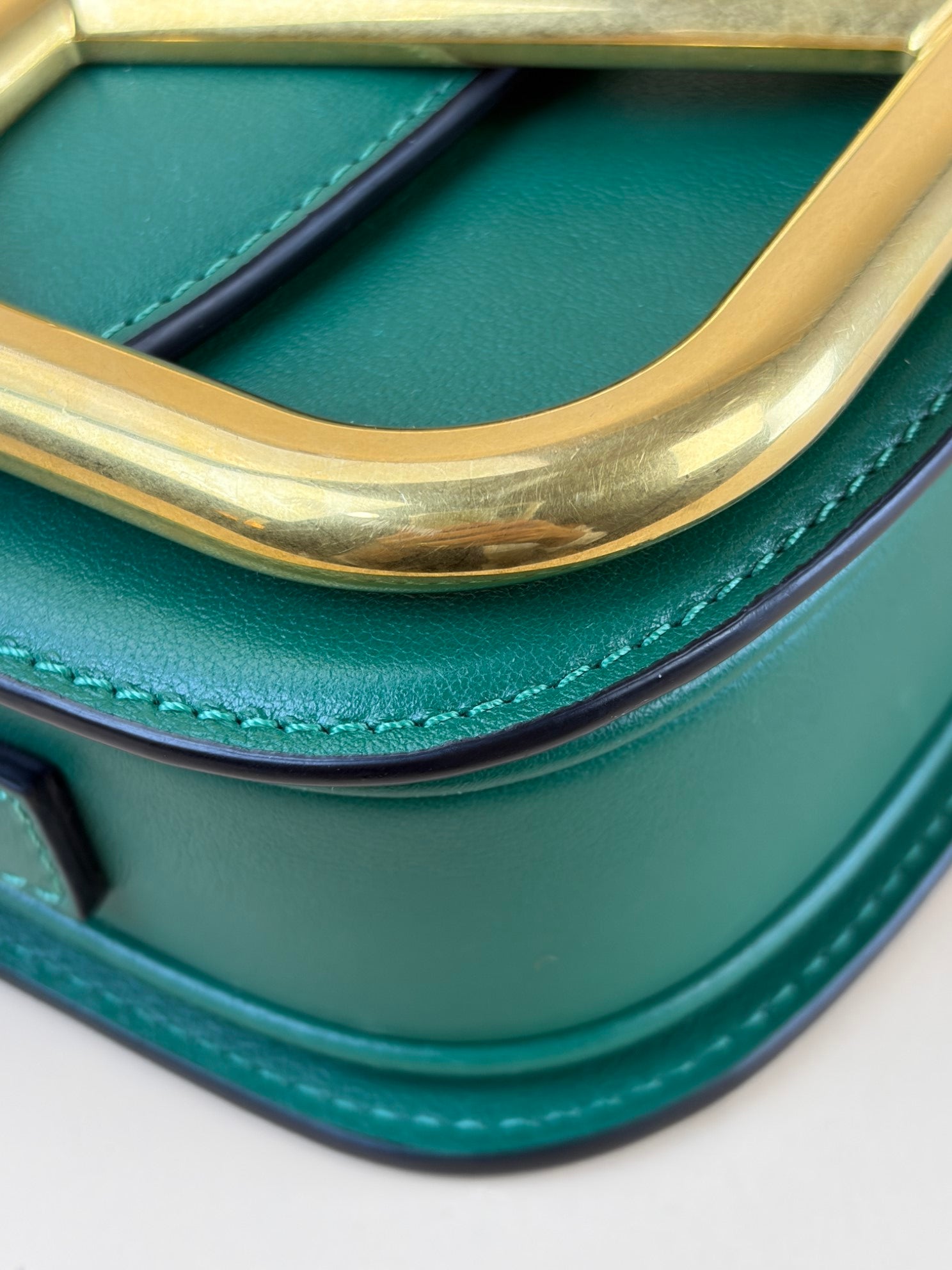 Valentino green Supervee  Small Shoulder Bag