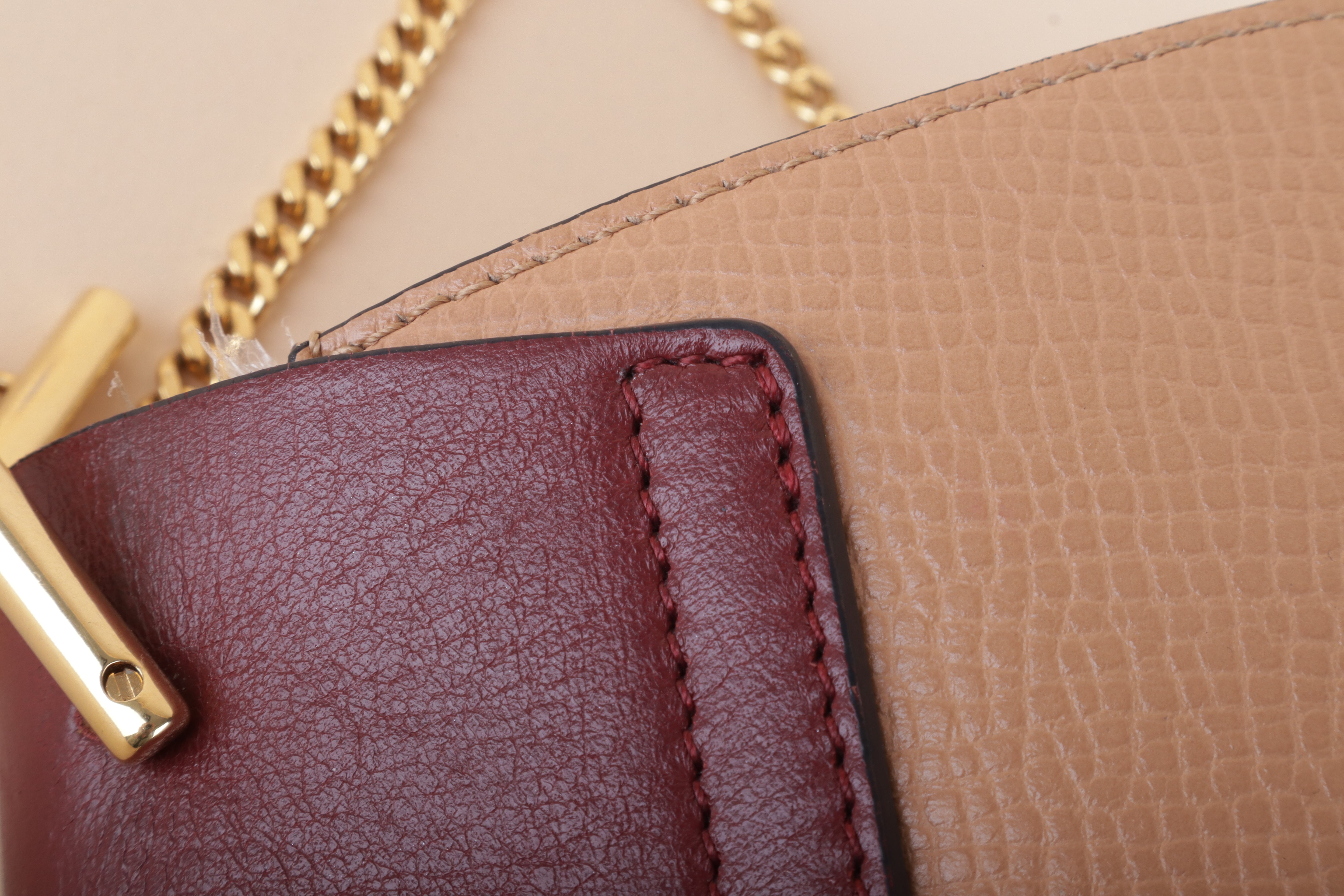 Chloe Bicolor Small Drew Crossbody Bag