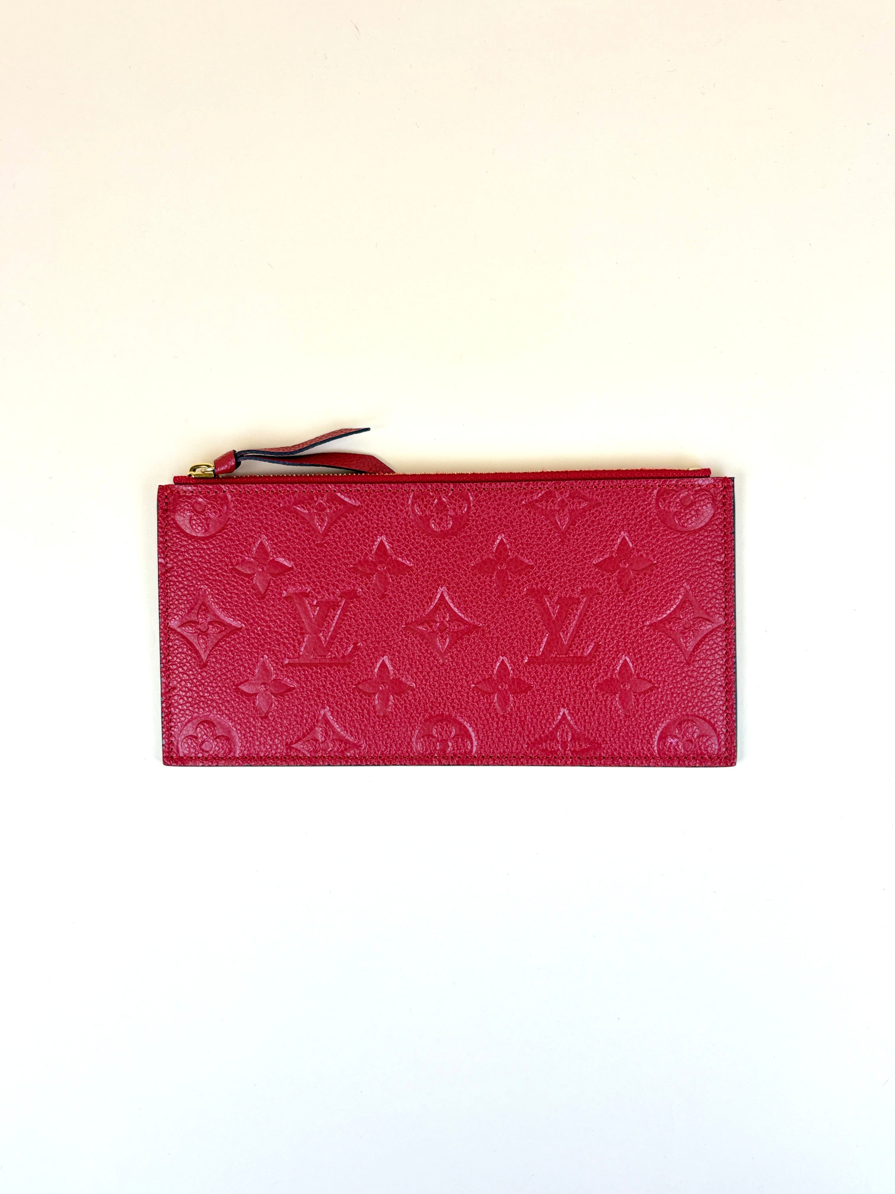 Louis Vuitton Red Monogram Empreinte Felicie Pochette