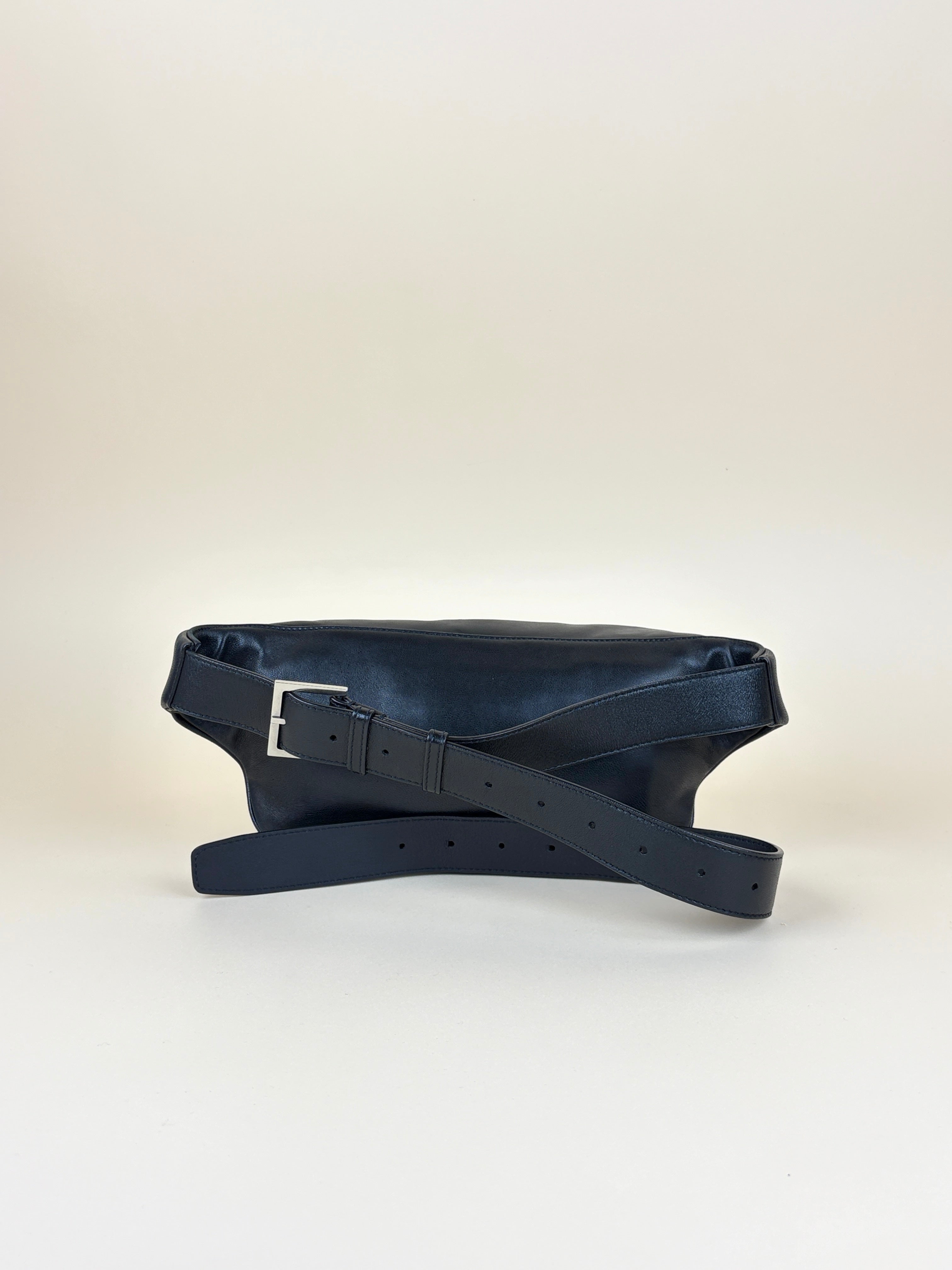 YSL Black Cassandre Classic Belt Bag