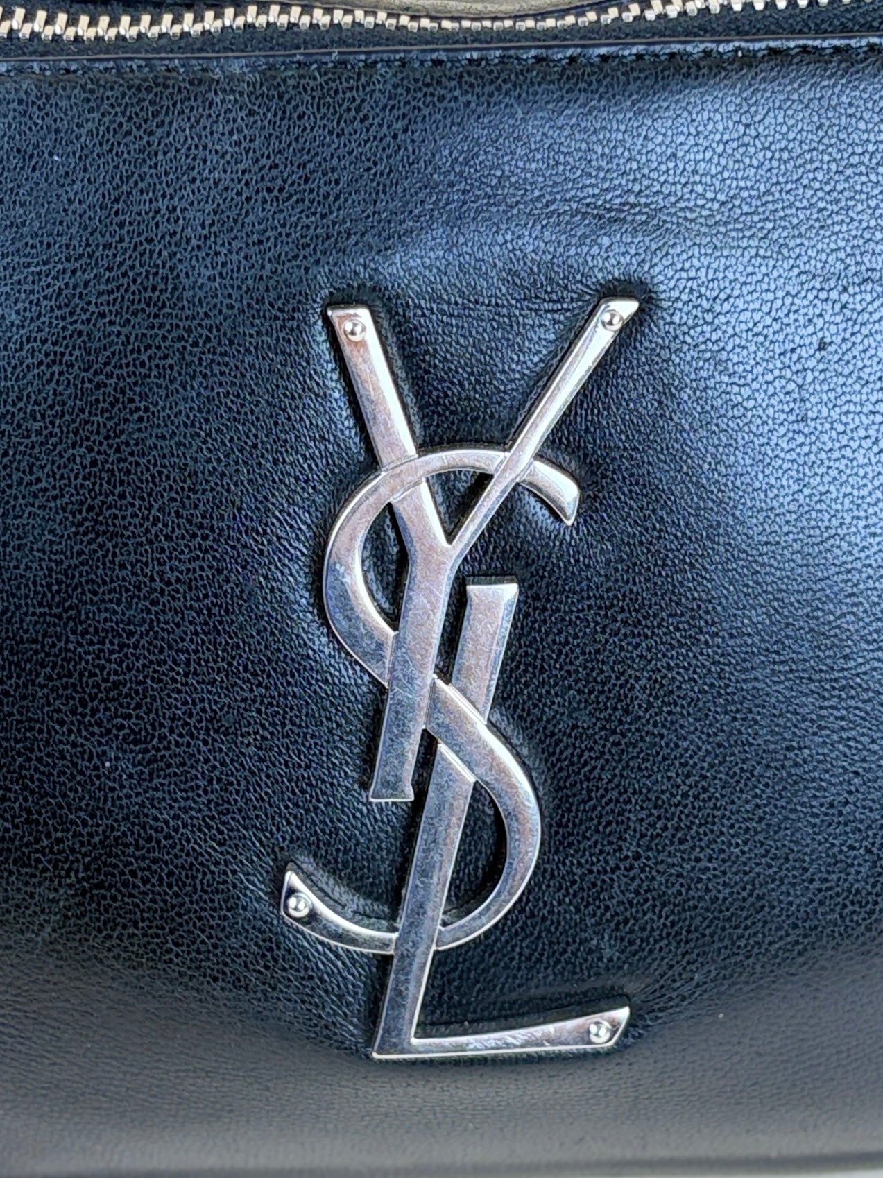 YSL Black Cassandre Classic Belt Bag