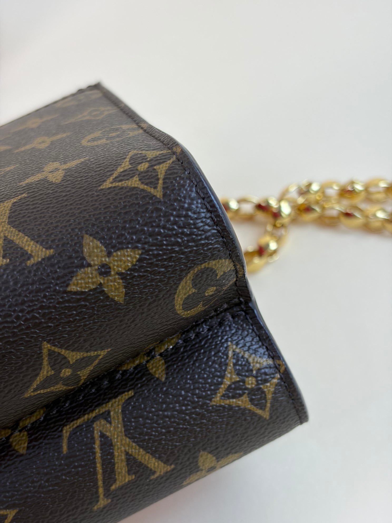 Louis Vuitton Monogram red flap Victoire Bag