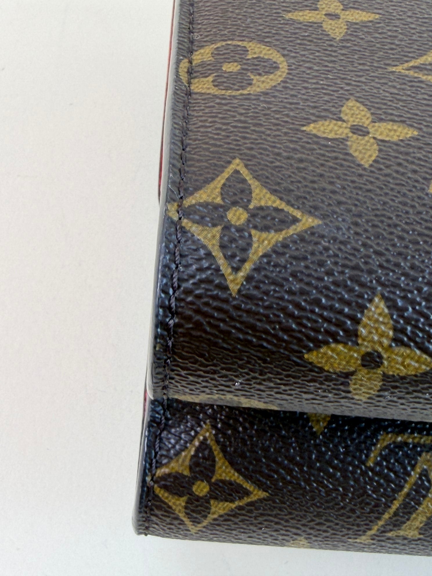 Louis Vuitton Monogram red flap Victoire Bag