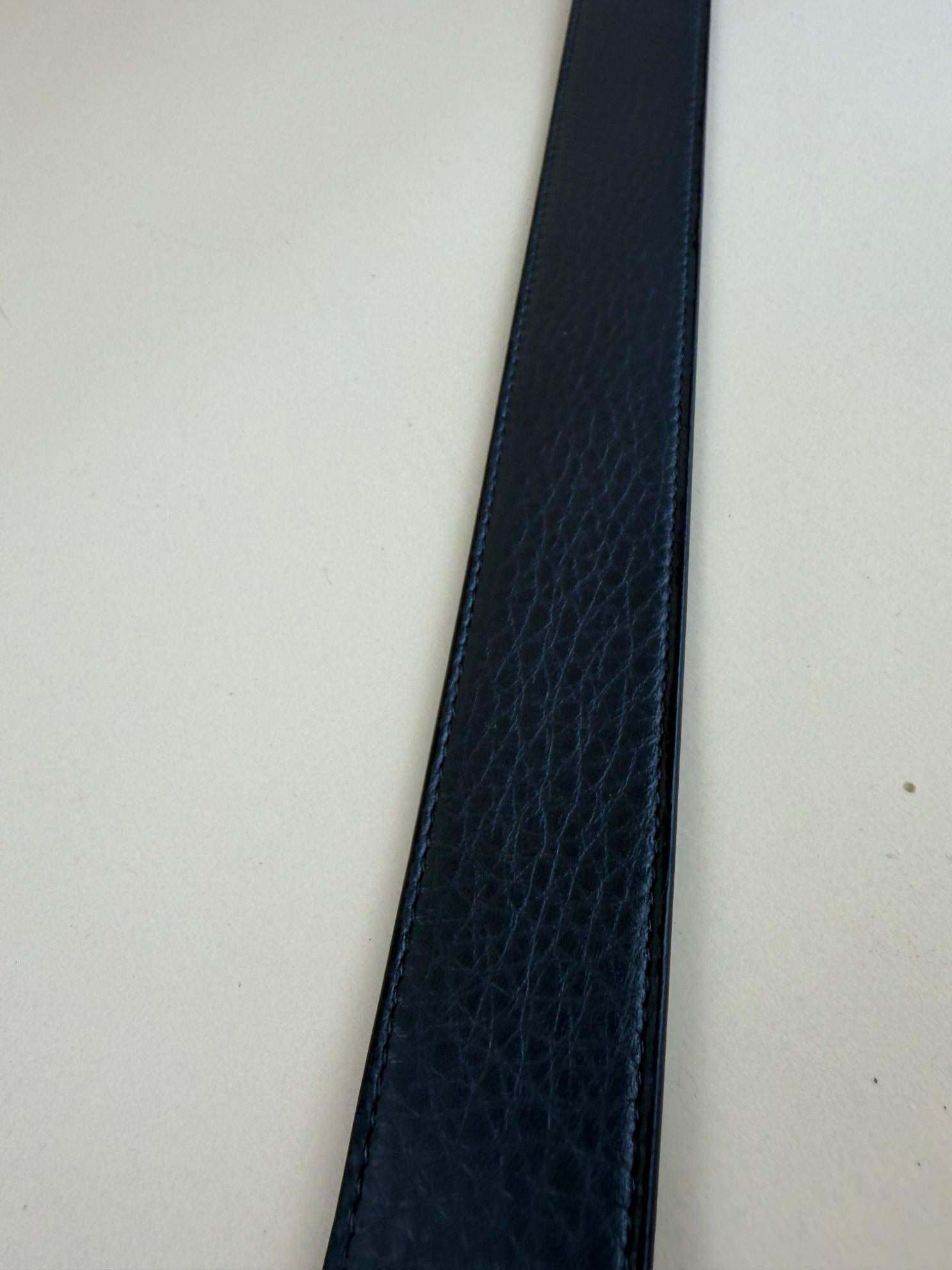 Fendi squared reversible ff gray and black belt