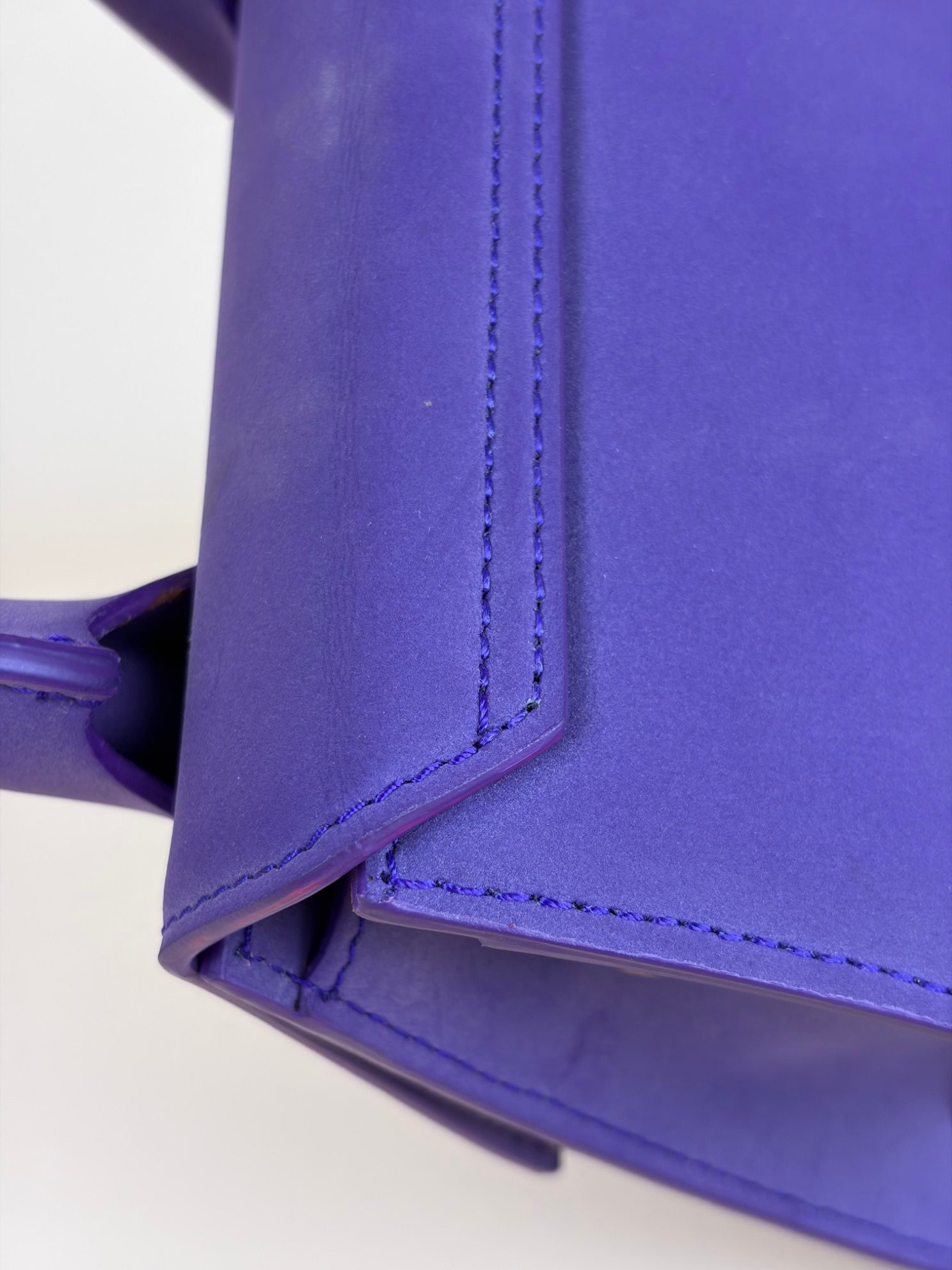 Jacquemus Purple nubuck moyen medium Chiquita tote bag