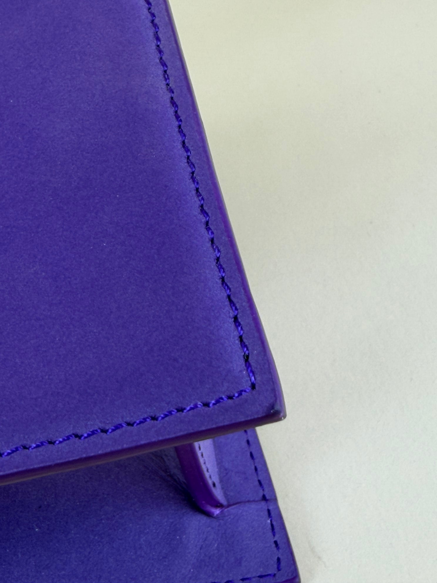 Jacquemus Purple nubuck moyen medium Chiquita tote bag