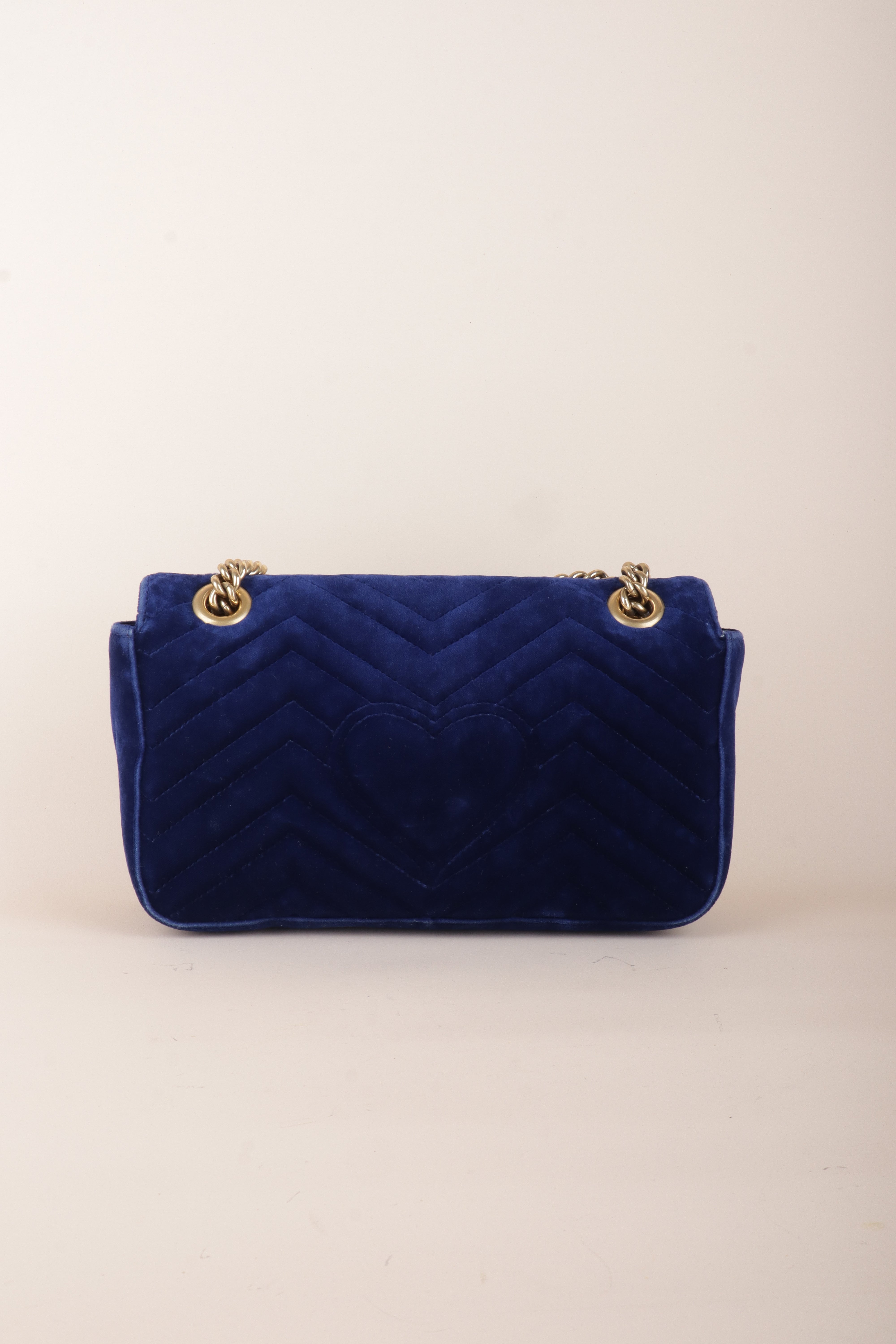 Gucci Blue GG Velvet Marmont small