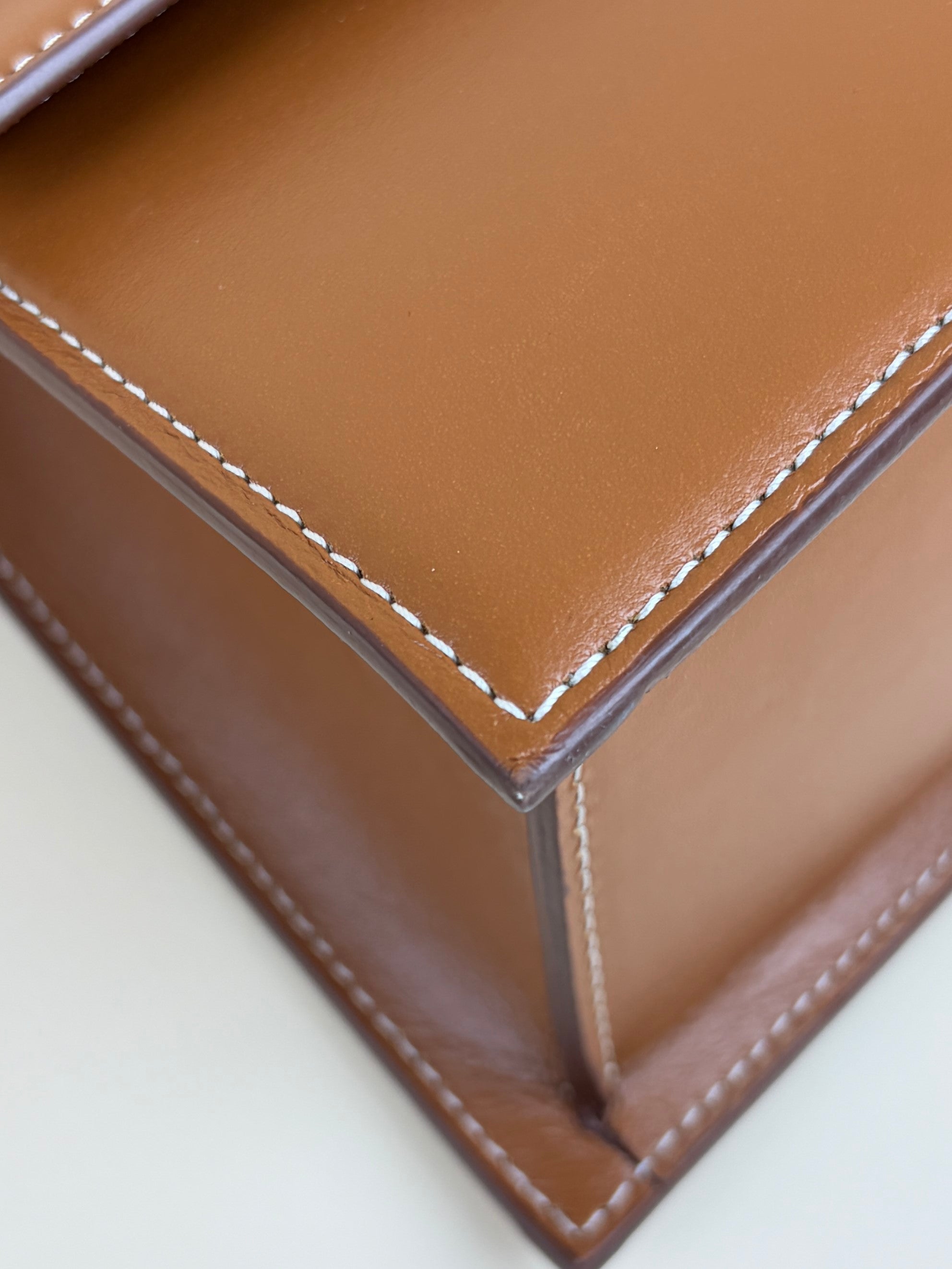 Jacquemus light brown leather le Chiquita grand large tote bag
