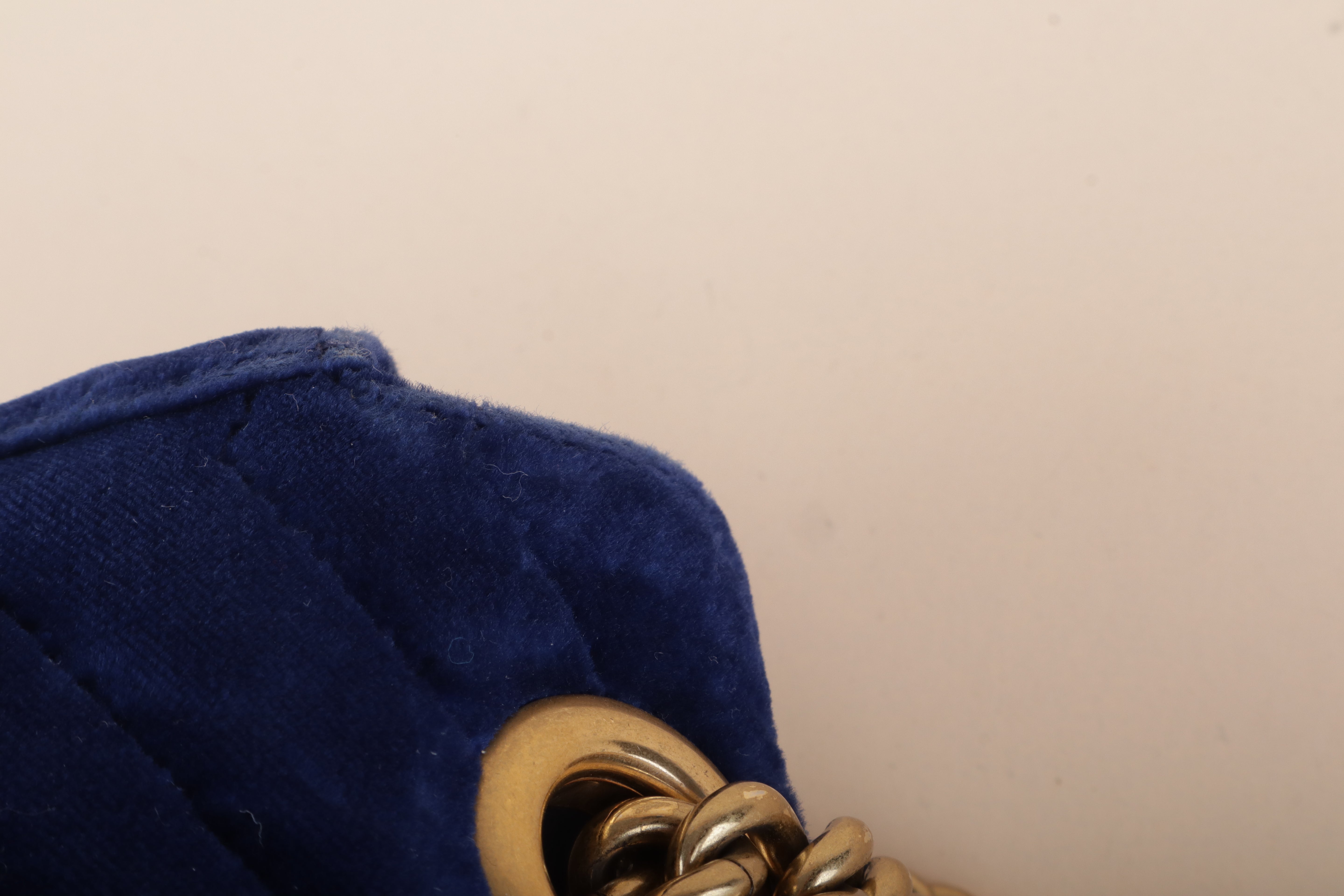 Gucci Blue GG Velvet Marmont small