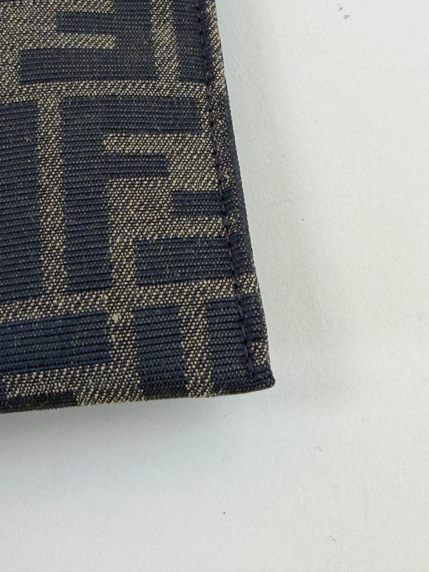 Fendi Brown FF Jacquard Flat Medium Pouch