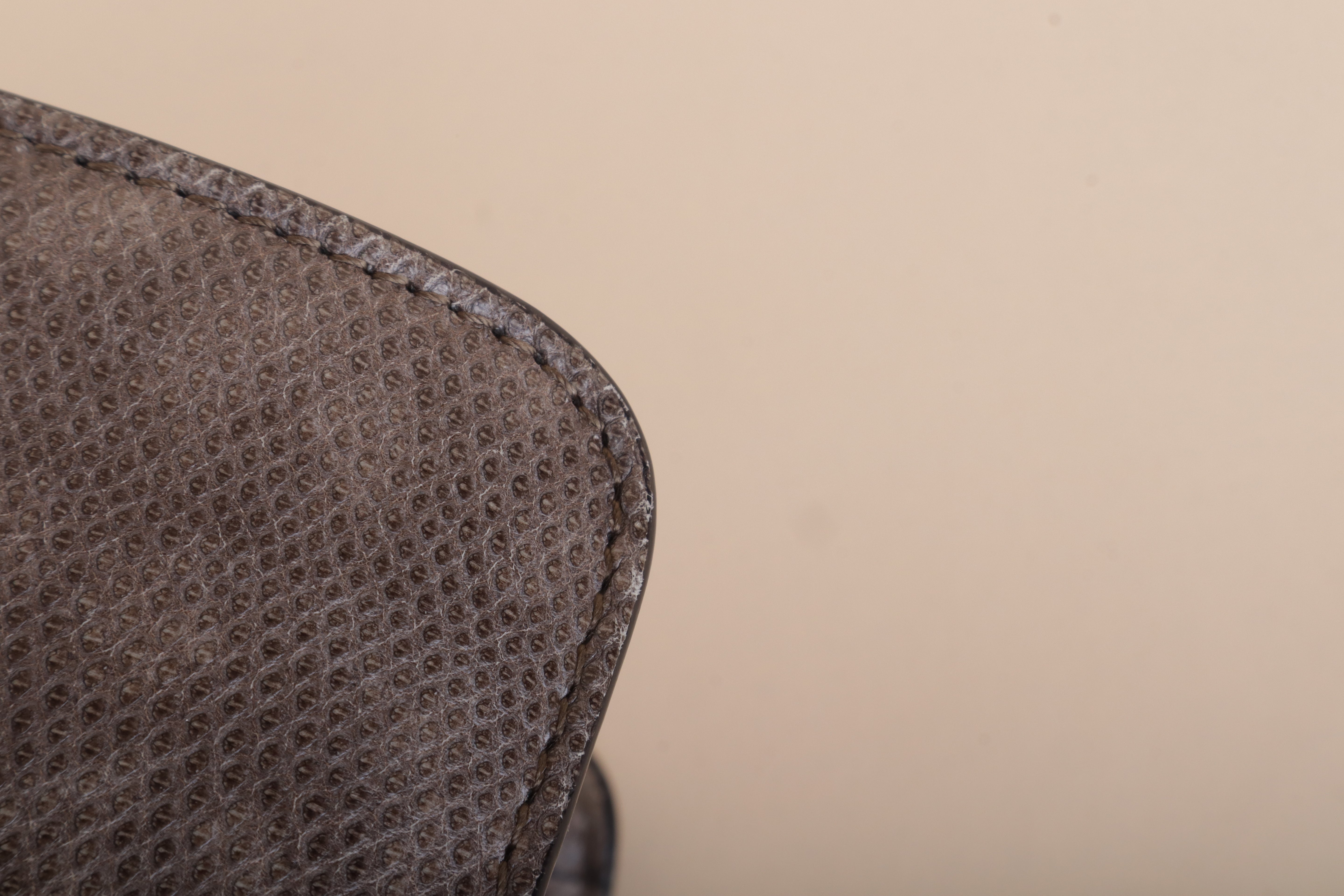 BVLGARI   beige/ Brown Karang Serpentis flap