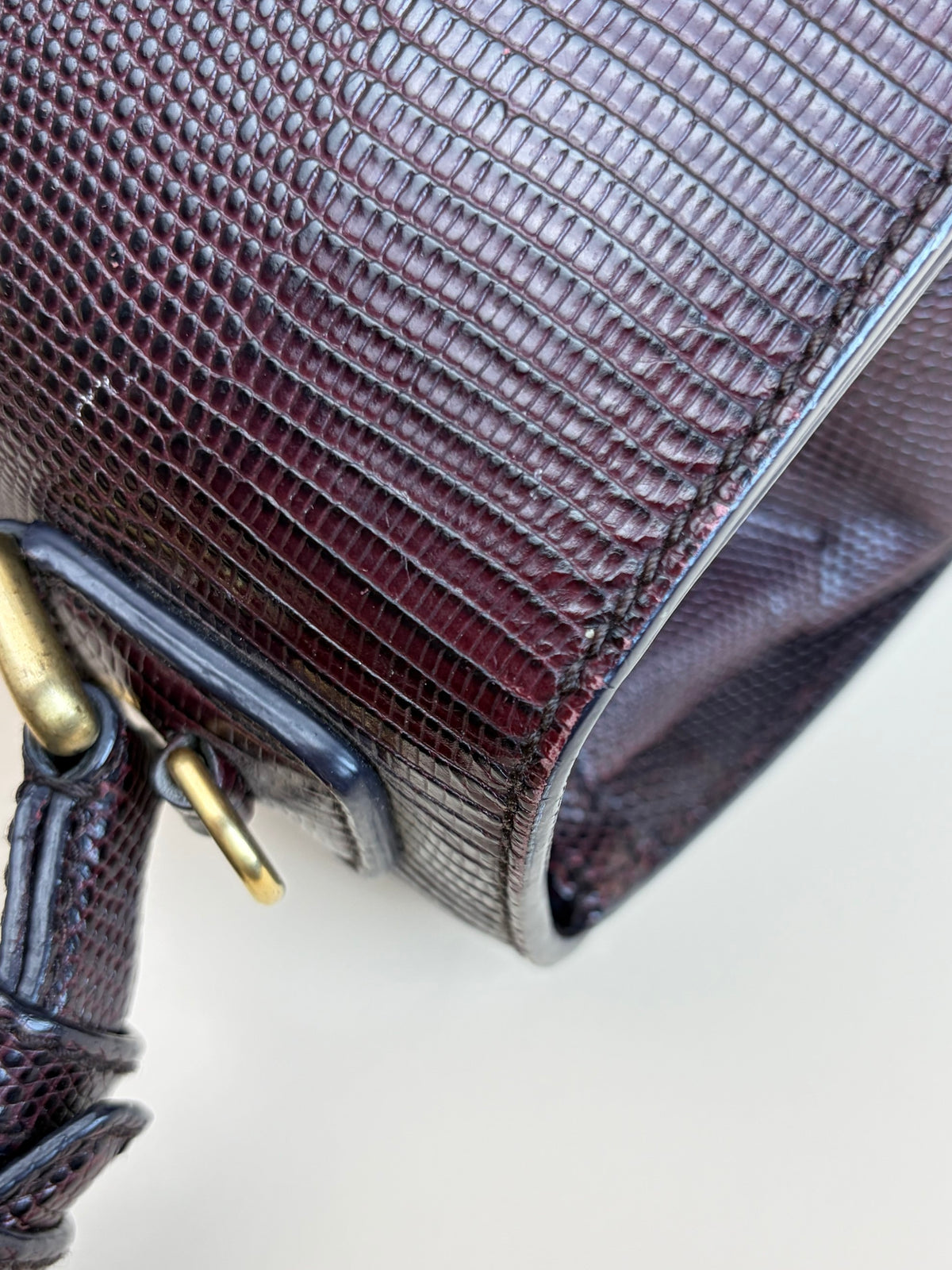 Dolce & Gabbana lizard calfskin embossed medium Monice
