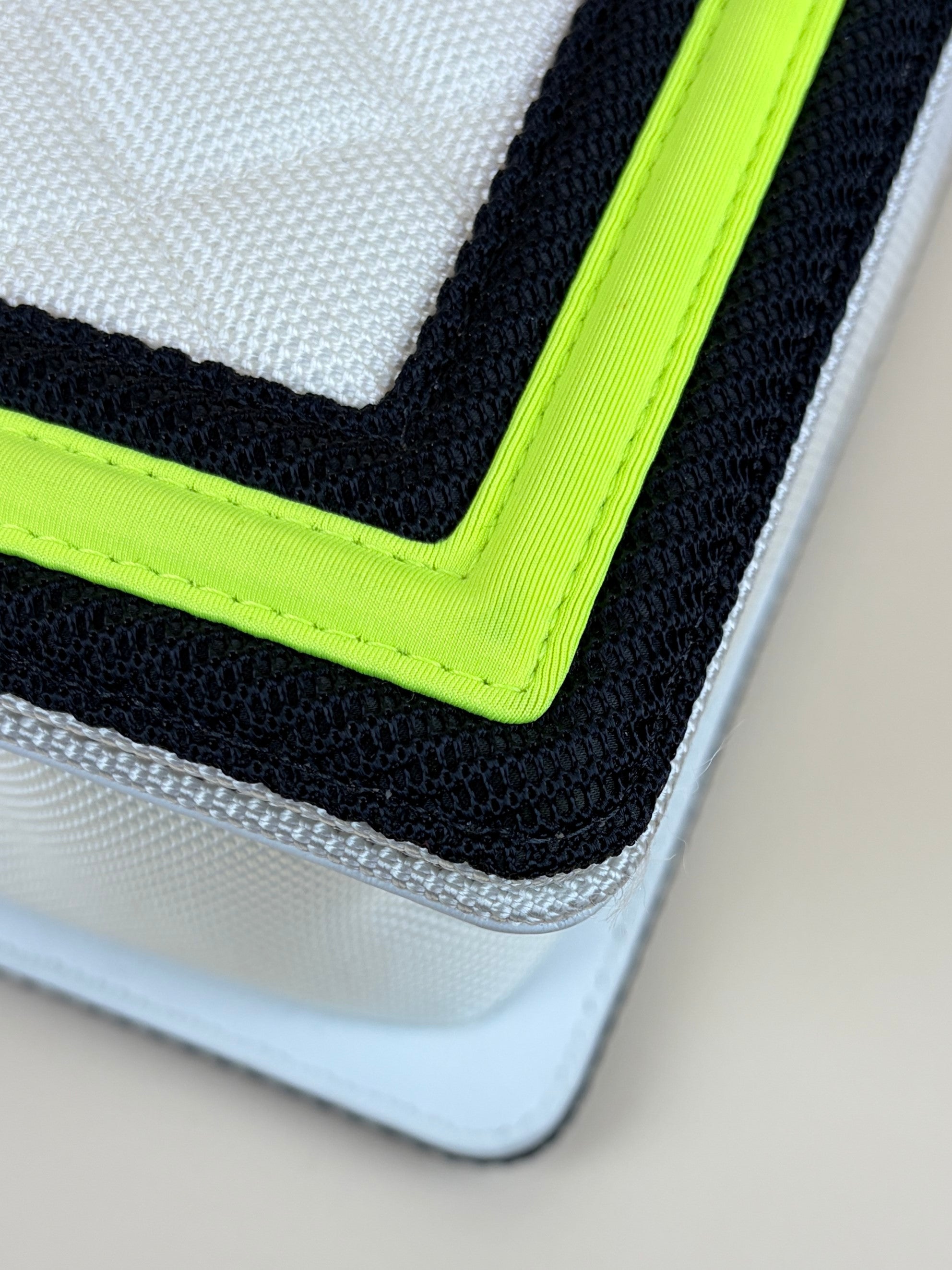 Chanel whitel black/white yellow Quilted Fluo Medium Boy Bag
