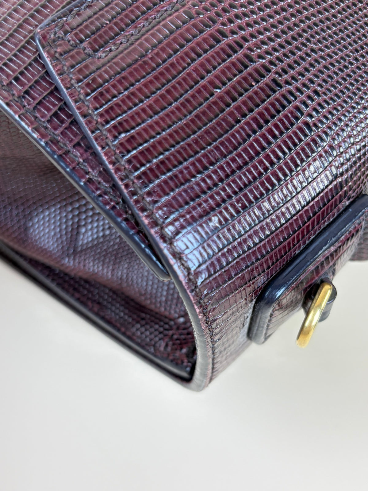Dolce & Gabbana lizard calfskin embossed medium Monice