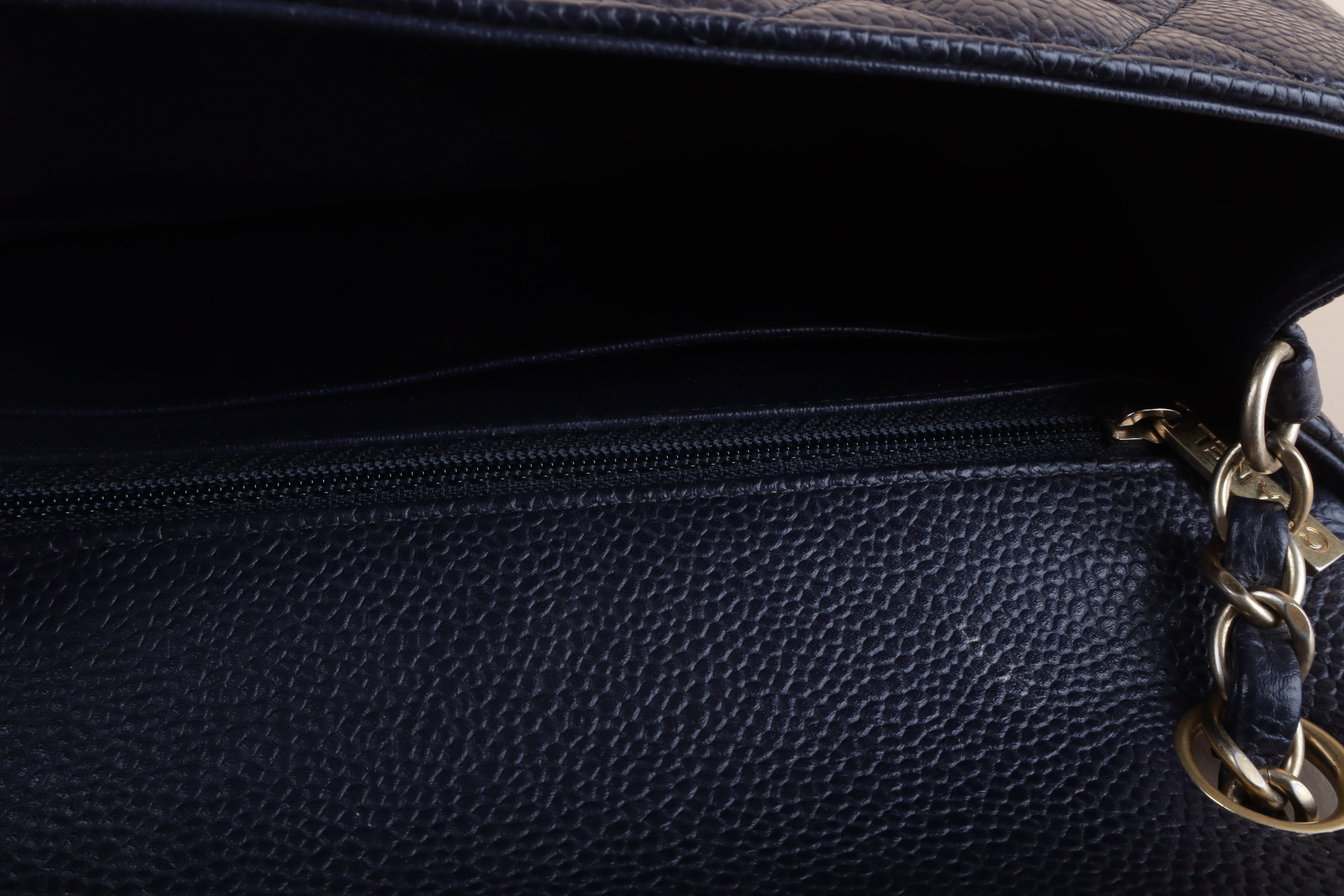Chanel Navy rectangular mini classic