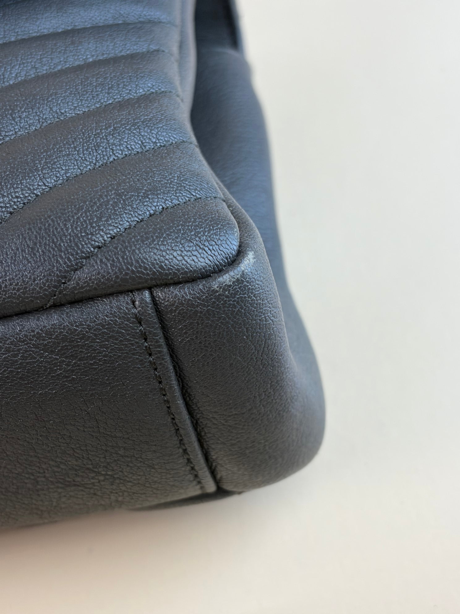 YSL grey College Medium Shoulder Bag