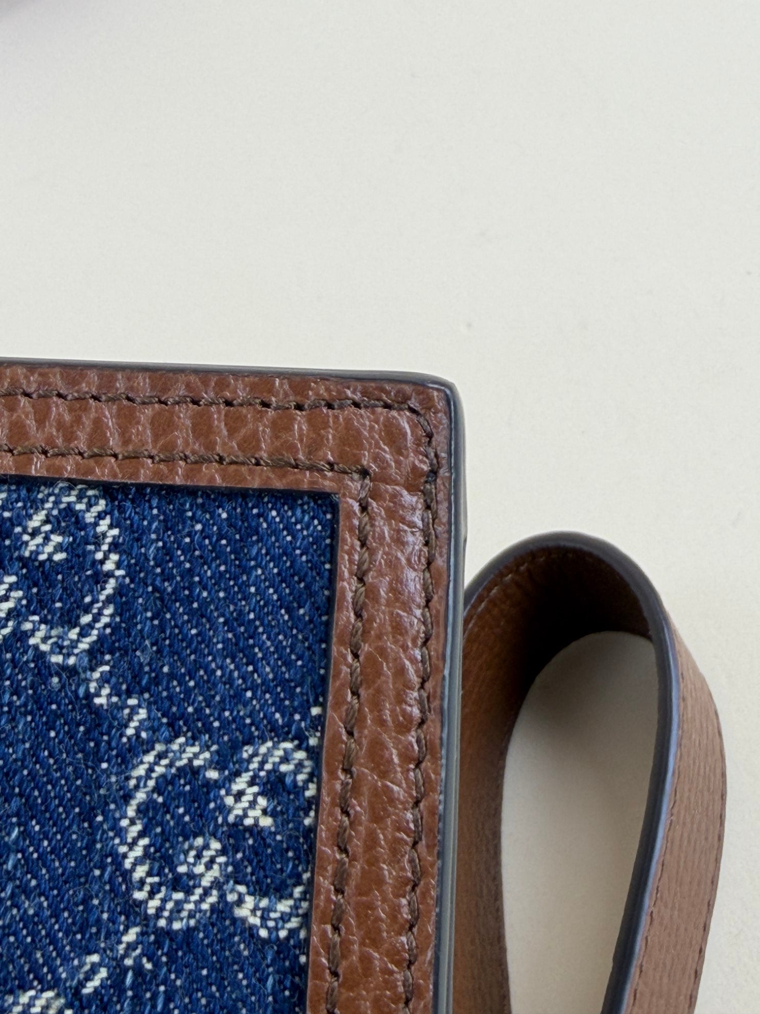 Gucci Blue New Denim GG Pouch