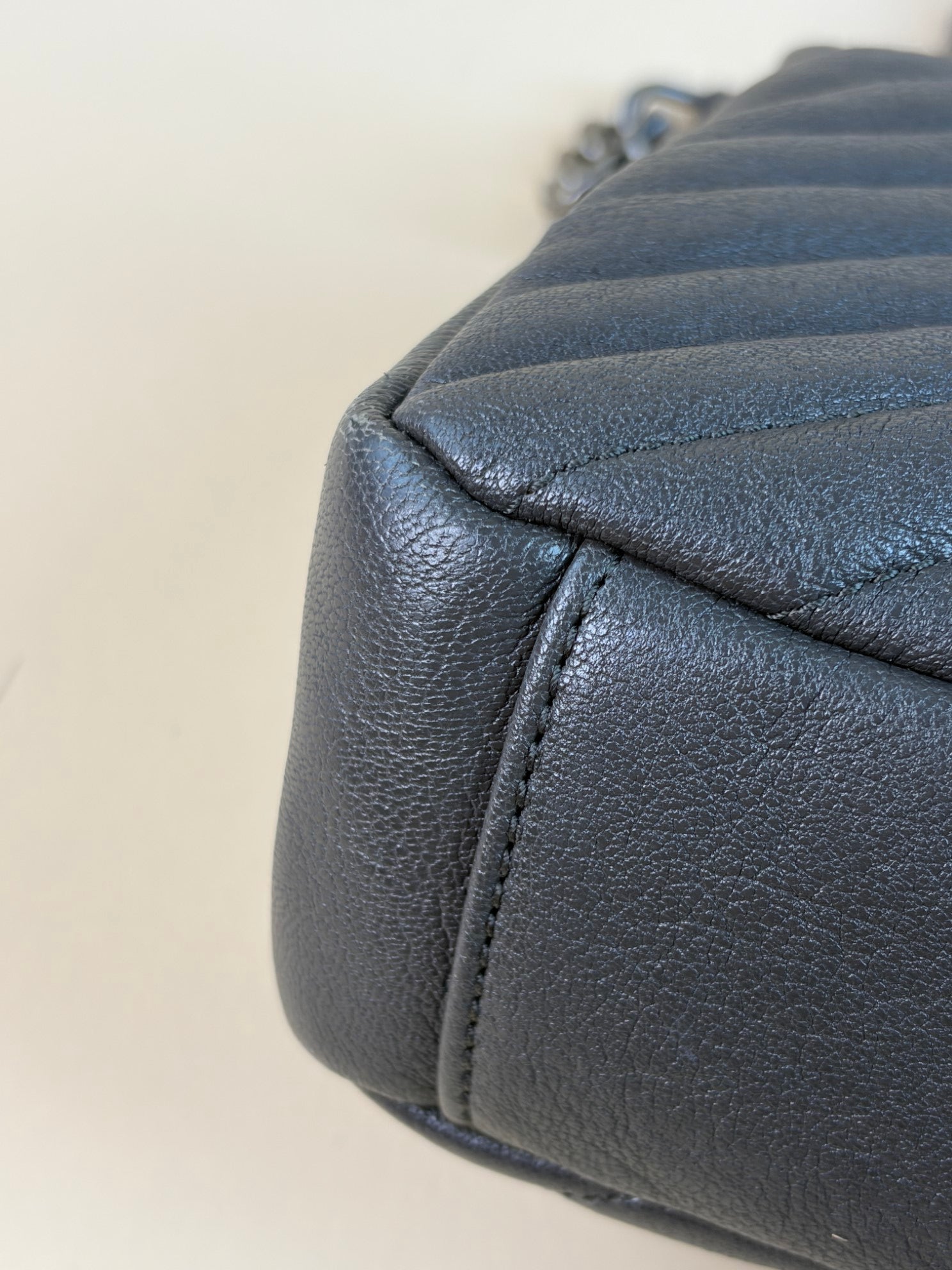 YSL grey College Medium Shoulder Bag