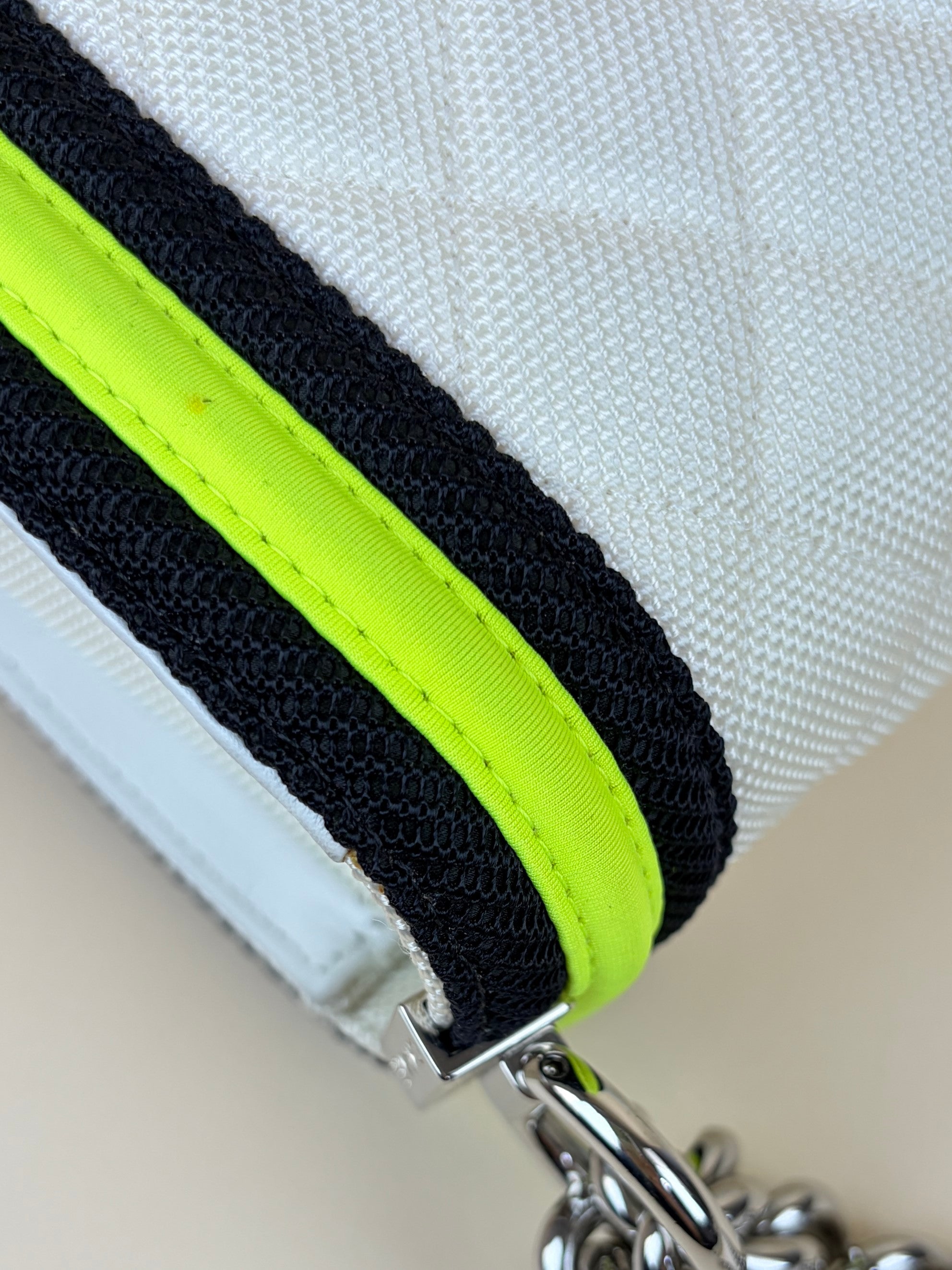 Chanel whitel black/white yellow Quilted Fluo Medium Boy Bag