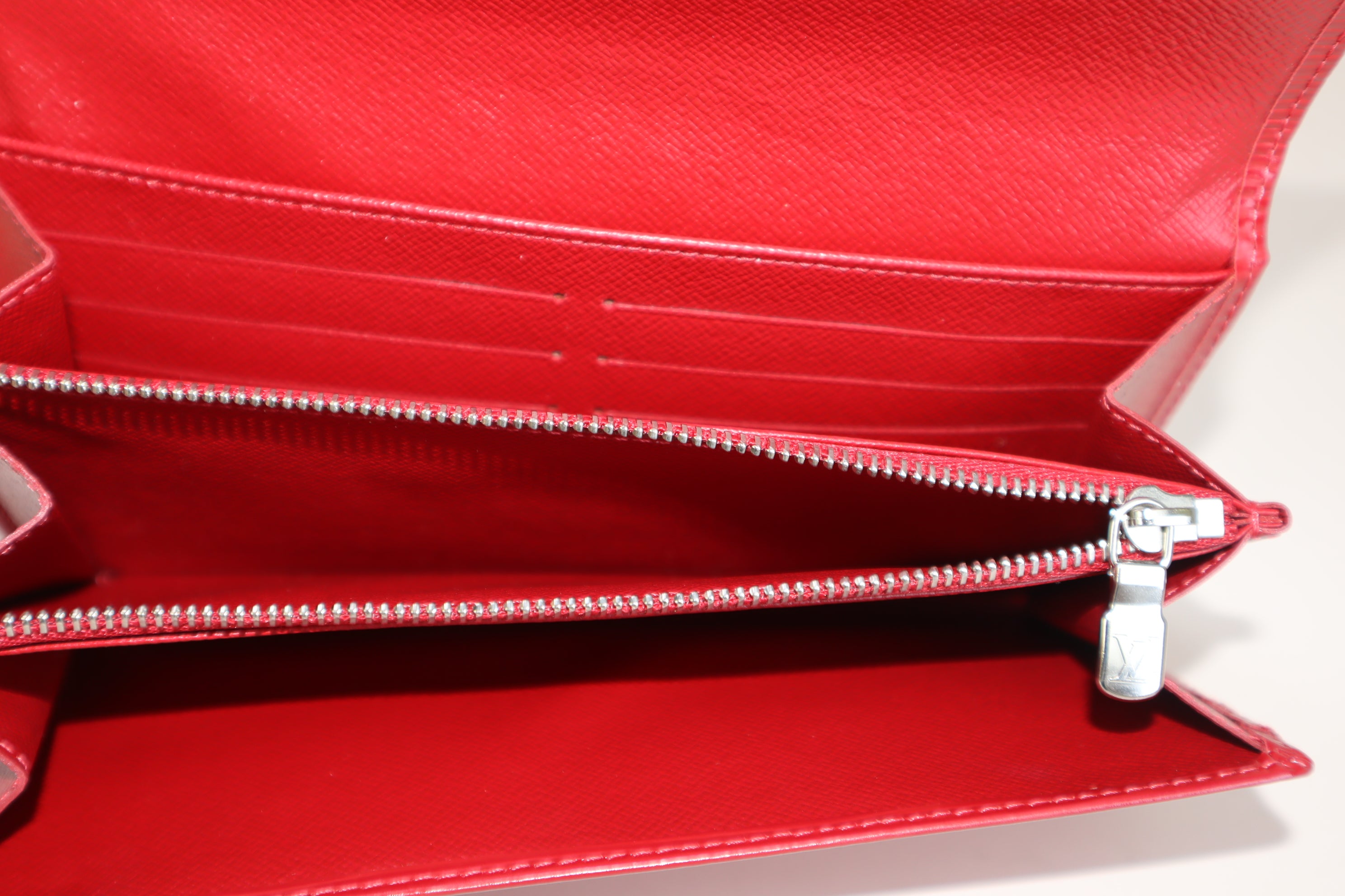 Louis Vuitton Red Sarah Long Wallet