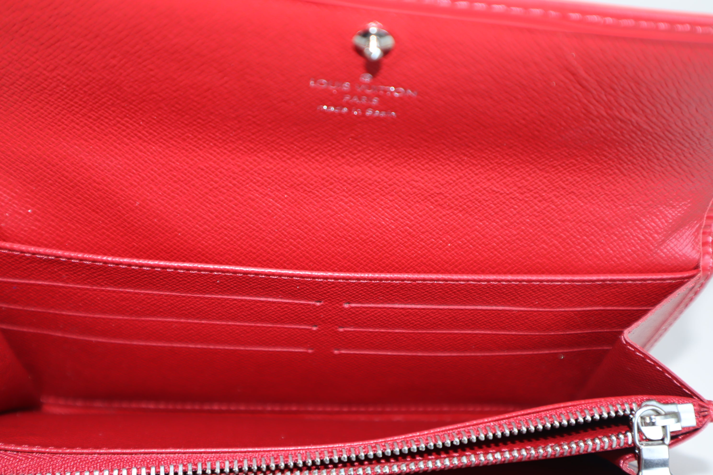 Louis Vuitton Red Sarah Long Wallet