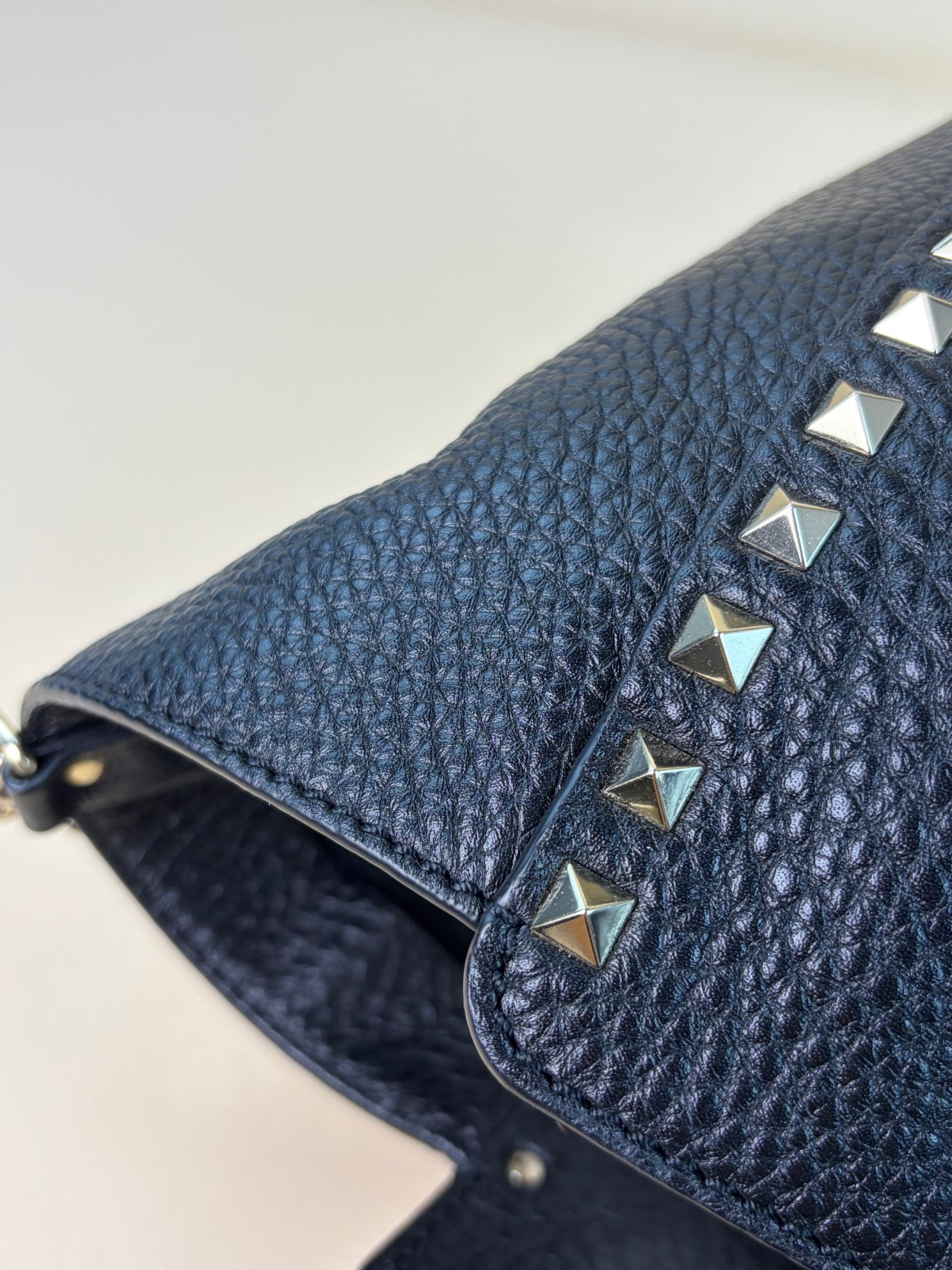 Valentino black Vitello Rockstud medium Bag