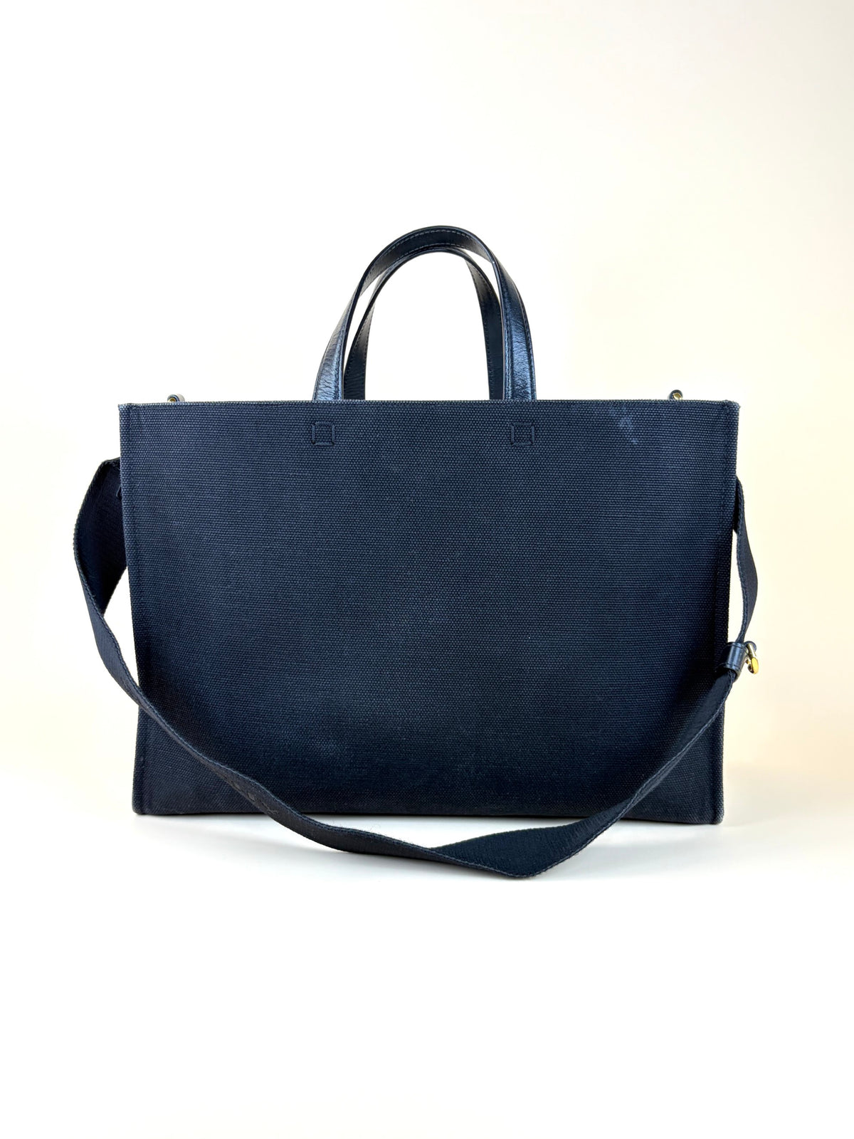 Givenchy black canvas leather medium G Tote bag