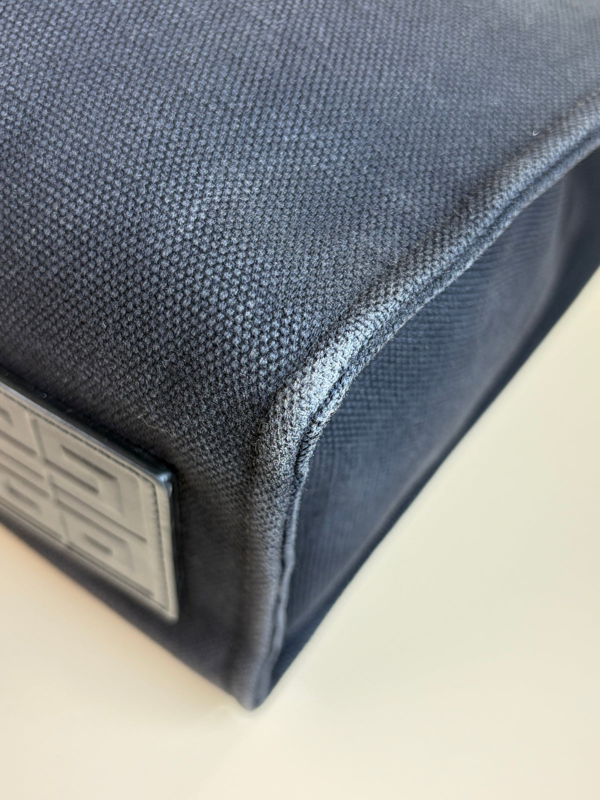 Givenchy black canvas leather medium G Tote bag