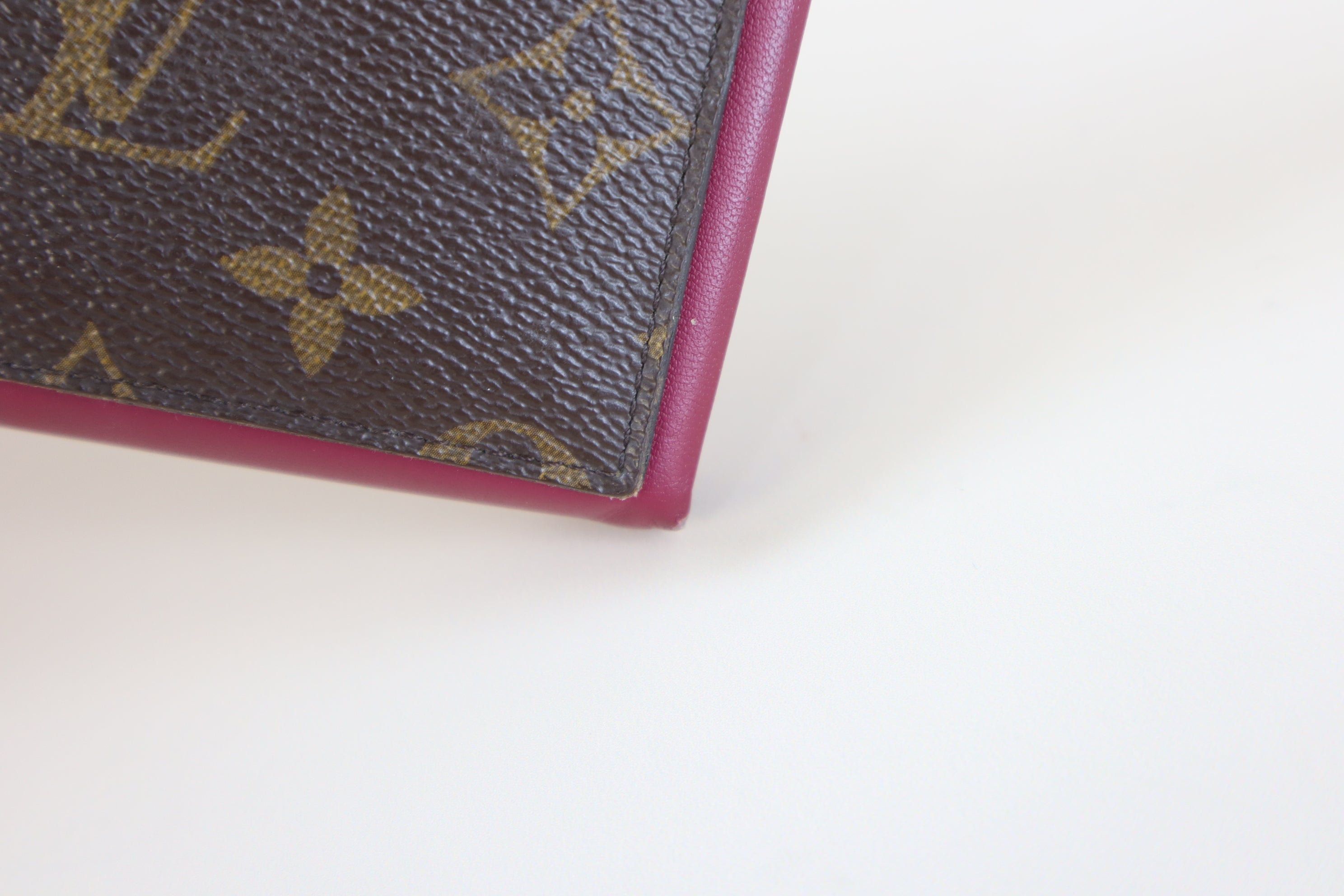 Louis Vuitton Monogram Fuchsia Portefeuille Flore Long Wallet