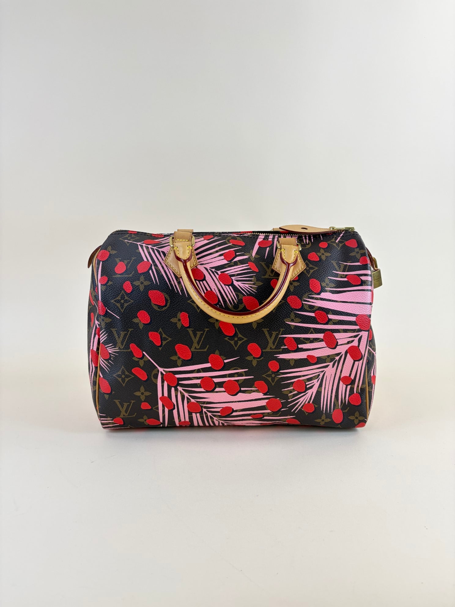 Louis Vuitton Monogram Jungle Dots Palms Limited Edition Speedy 30 Tote Bag