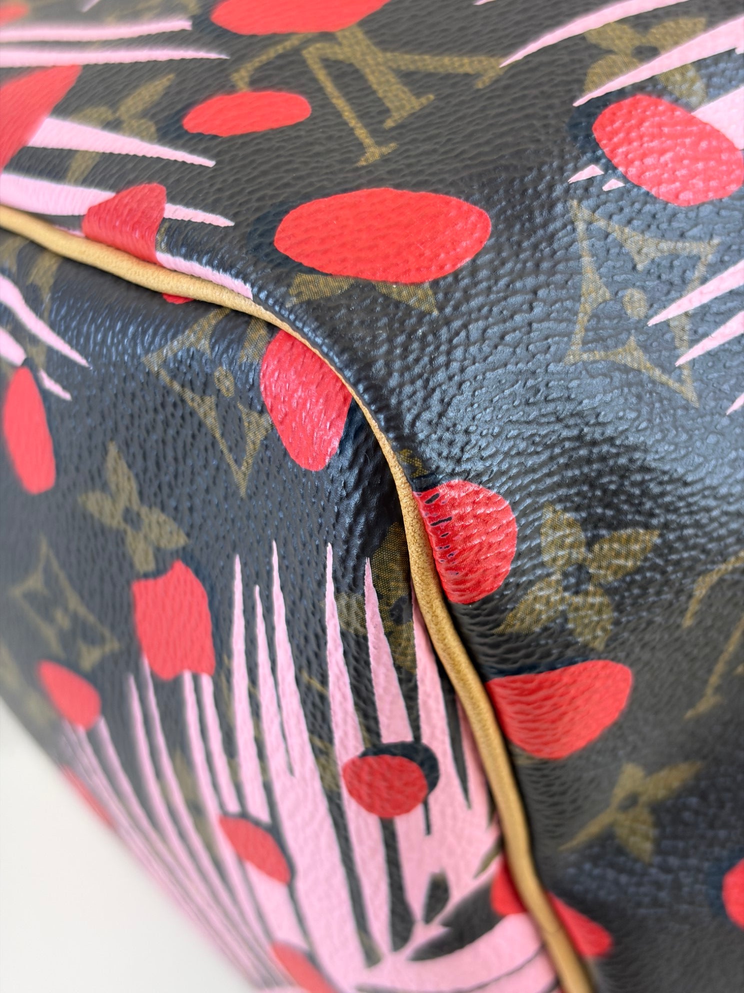 Louis Vuitton Monogram Jungle Dots Palms Limited Edition Speedy 30 Tote Bag