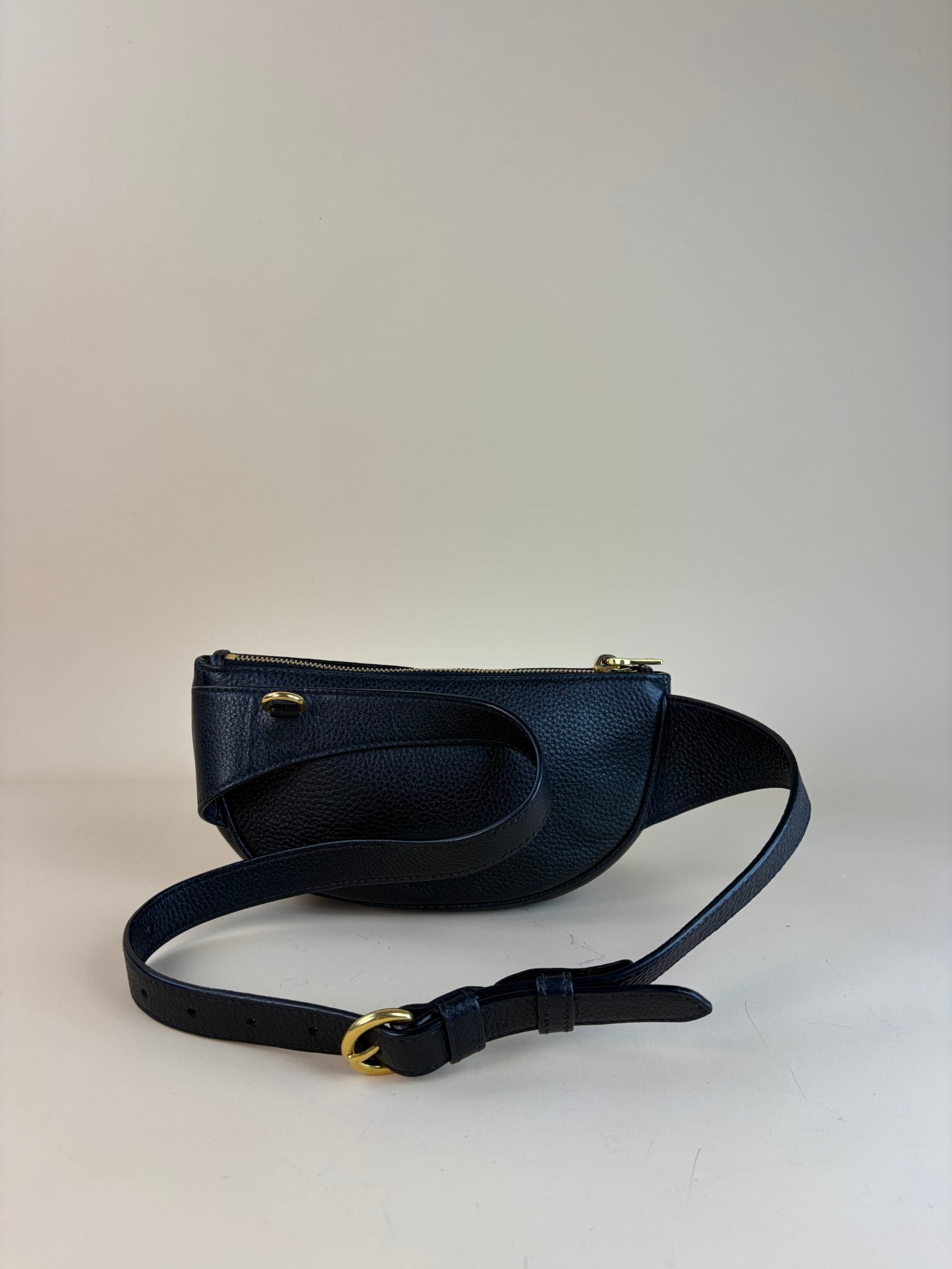 PRADA vitello danio black waist bag