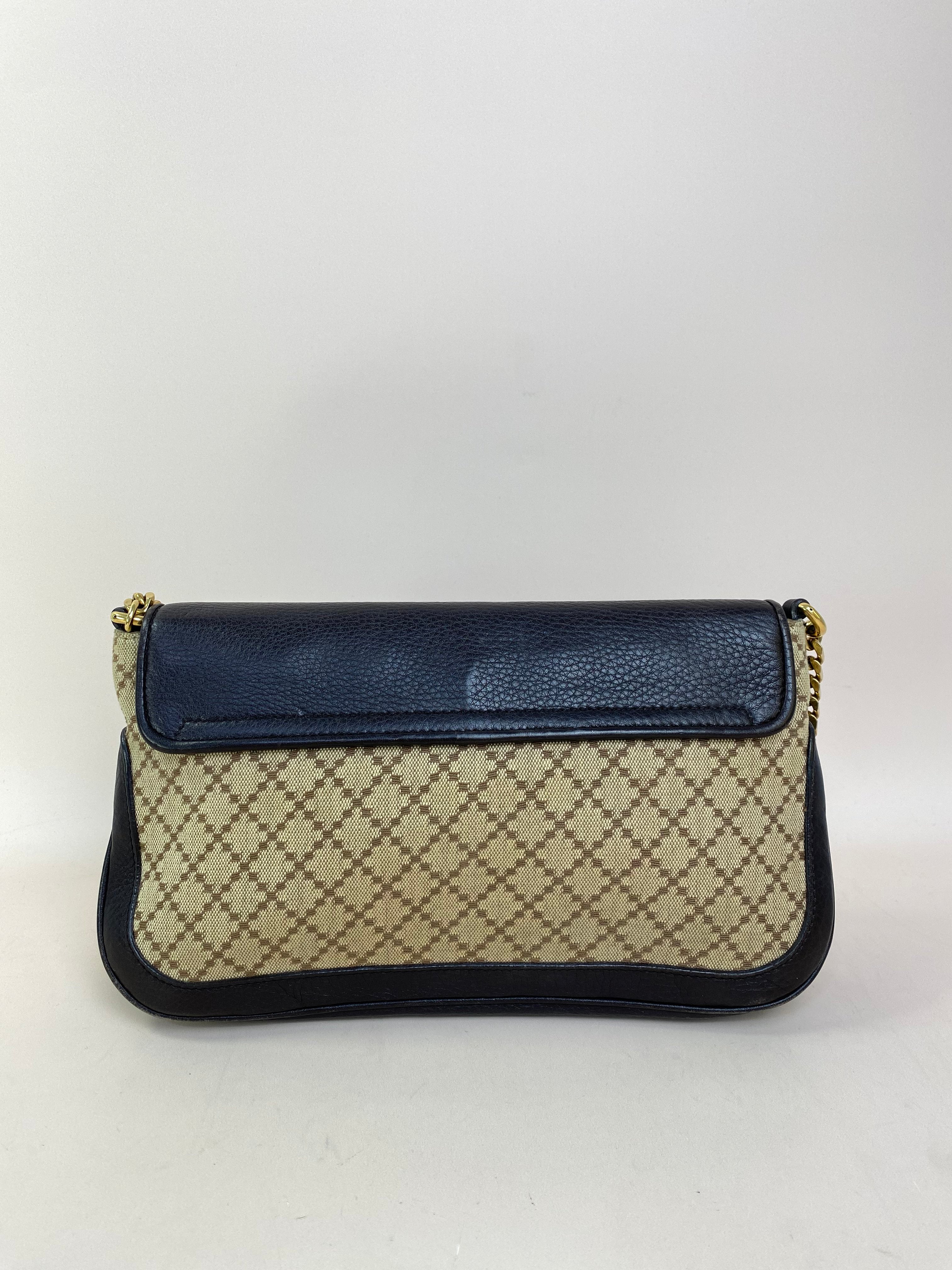 Gucci Bicolor Diamante 1973 Chain Shoulder Bag