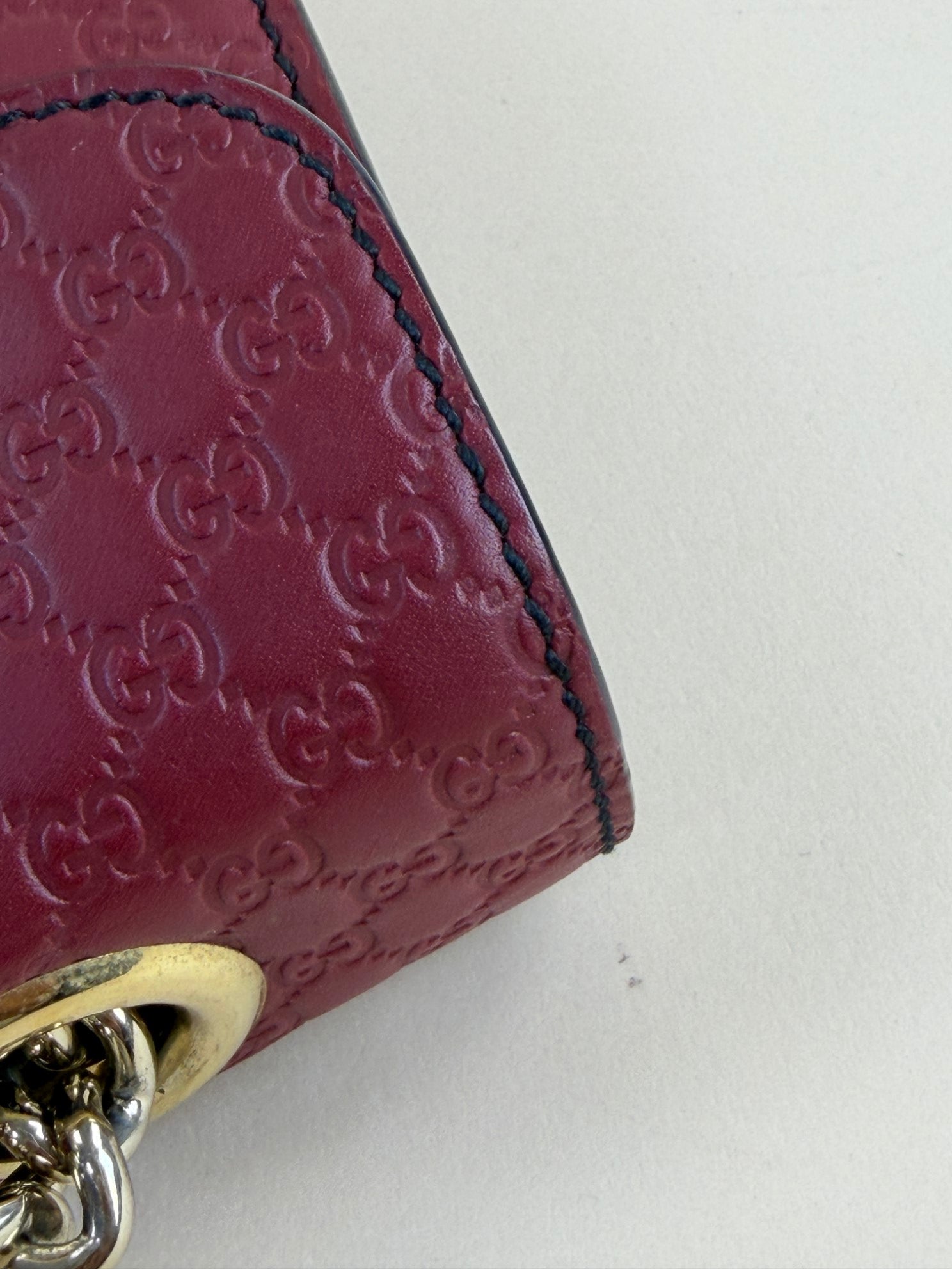 Gucci Red Emily Medium Shoulder Bag