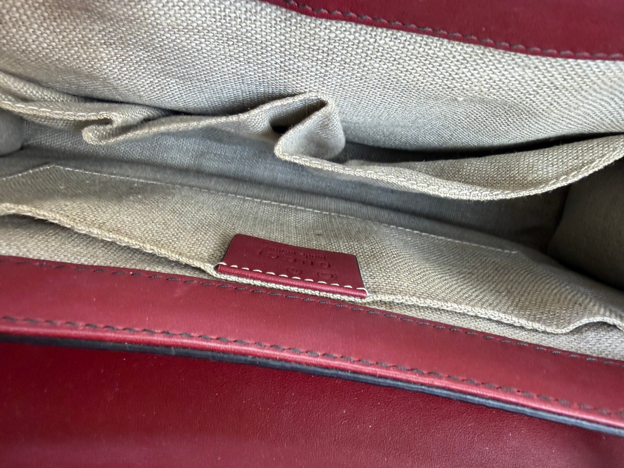 Gucci Red Emily Medium Shoulder Bag