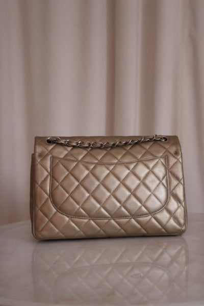 Chanel Champagne Jumbo Classic Double Flap Bag