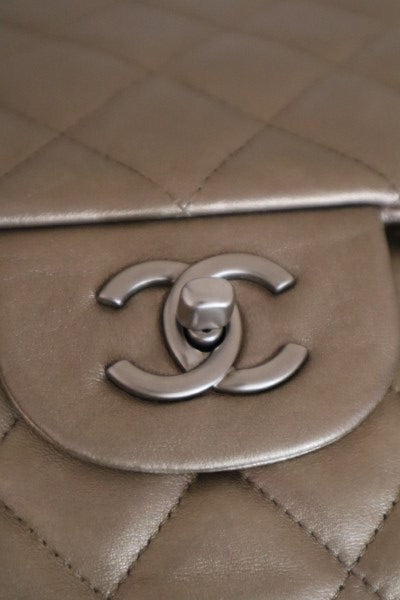 Chanel Champagne Jumbo Classic Double Flap Bag