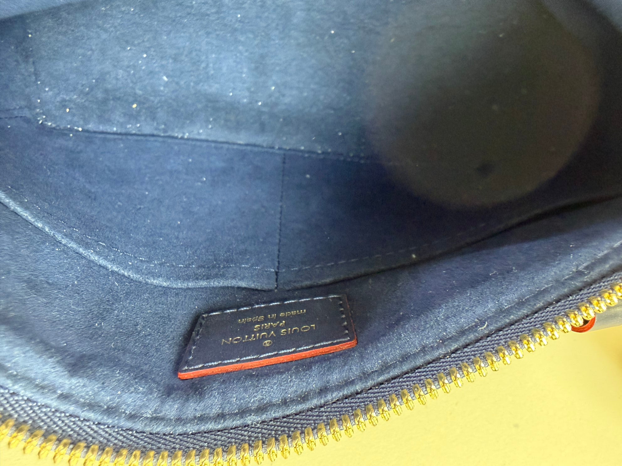 Louis Vuitton Dark Blue Monogram V Empreinte Tote Bag