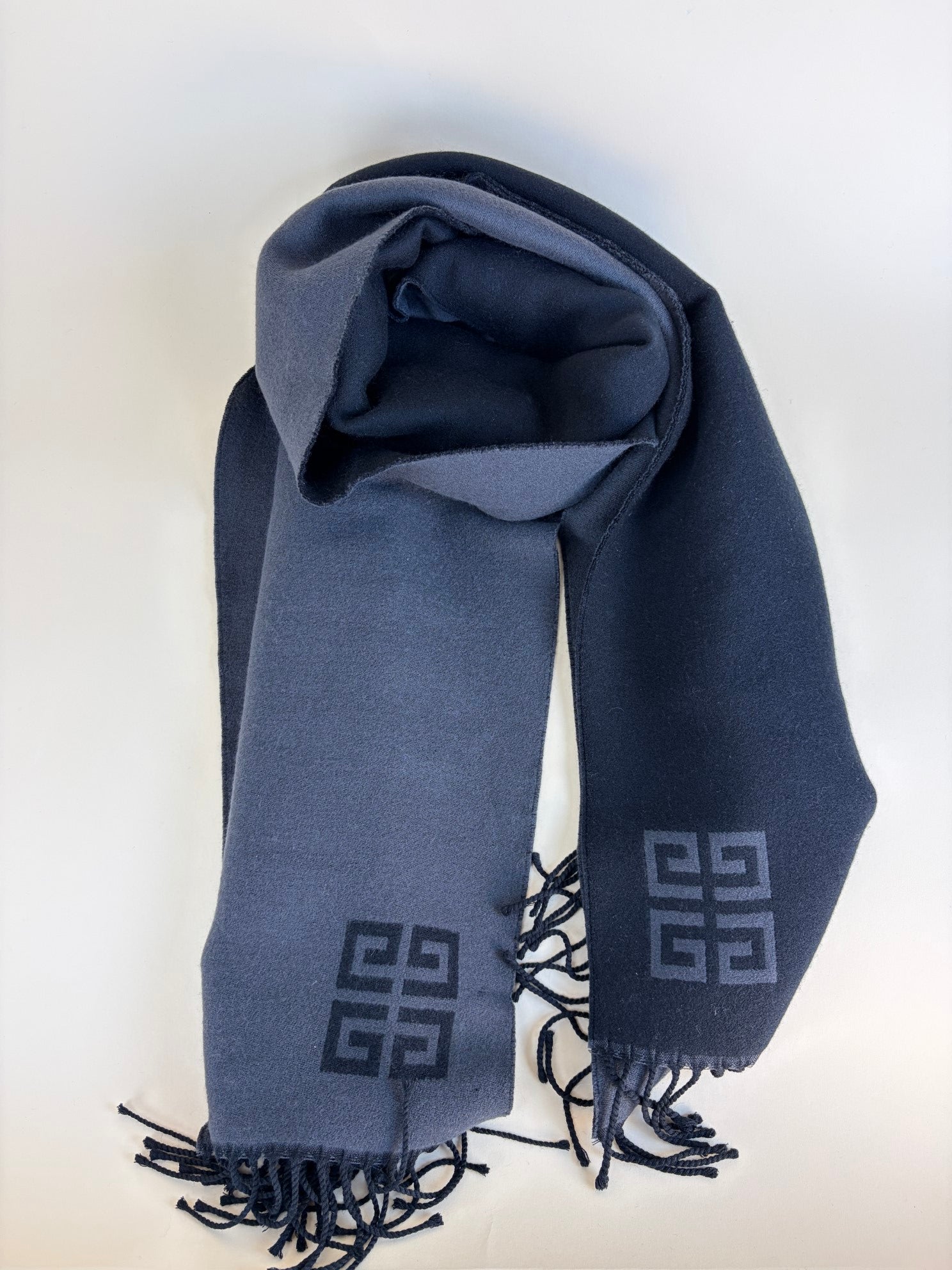 Givenchy Bicolor 4G Reversible Wool Scarf