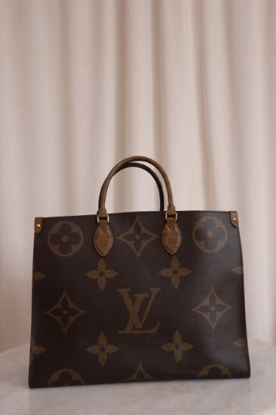 Louis Vuitton Bicolor Monogram Reverse Onthego GM Bag