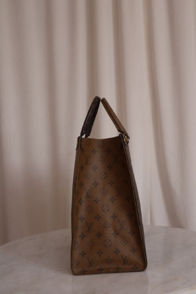 Louis Vuitton Bicolor Monogram Reverse Onthego GM Bag