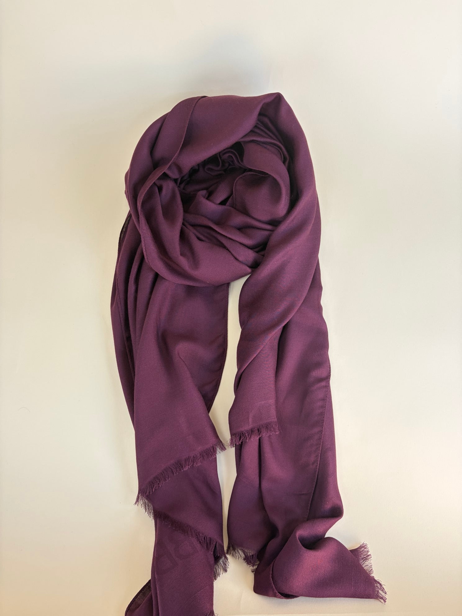 Dolce & Gabbana Burgundy Wool Scarf