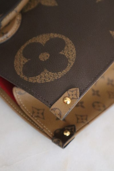 Louis Vuitton Bicolor Monogram Reverse Onthego GM Bag