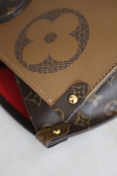 Louis Vuitton Bicolor Monogram Reverse Onthego GM Bag