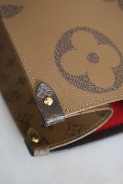 Louis Vuitton Bicolor Monogram Reverse Onthego GM Bag