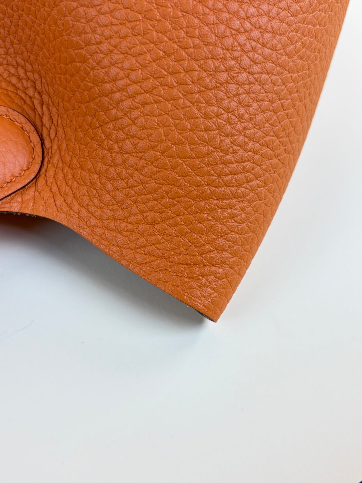 Hermes Orange  Picotin Lock 18 taurillon Clemence bag